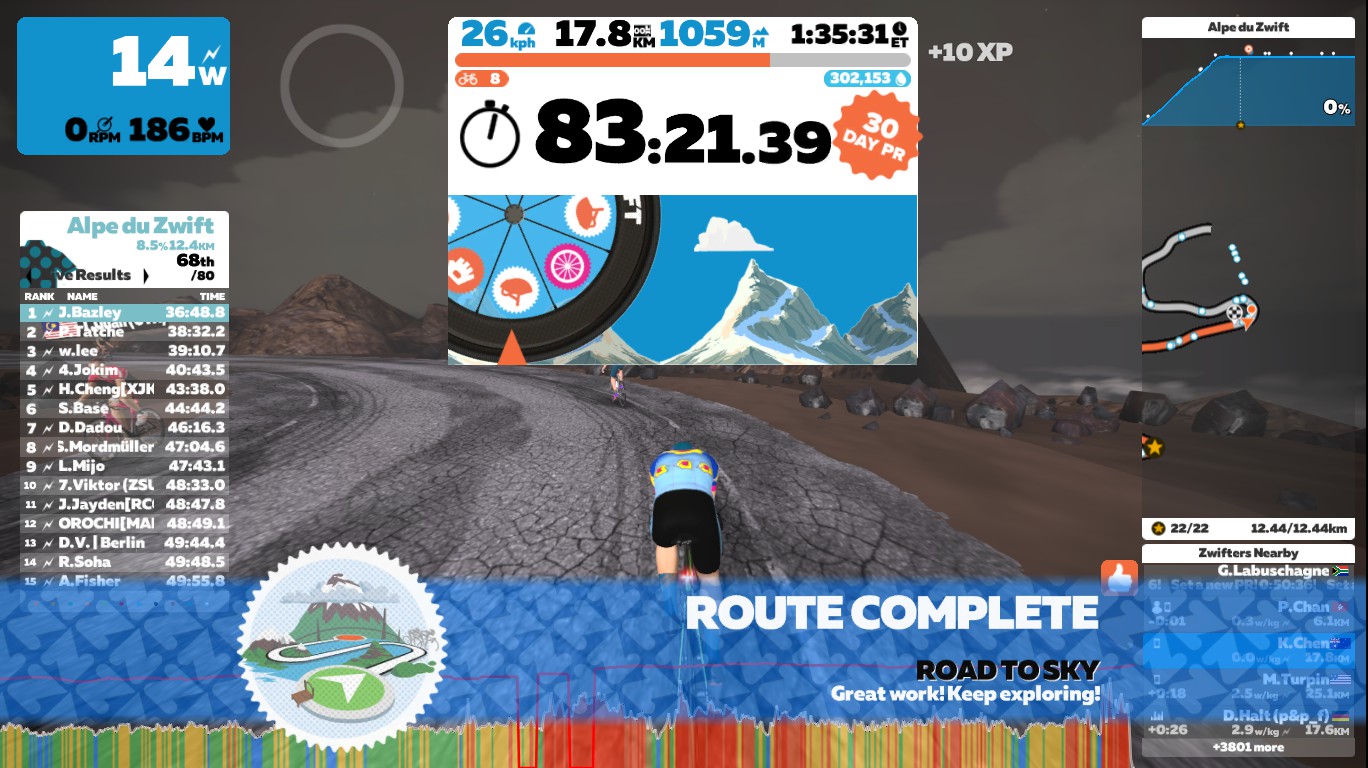 My first ever Alpe du Zwift 🤗 r/Zwift