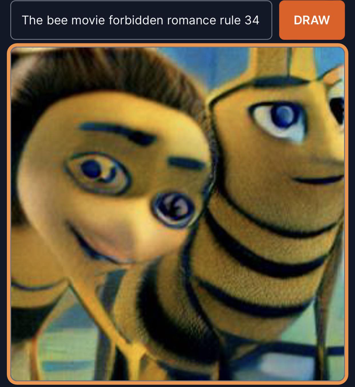 The bee movie forbidden romance rule 34 r/craiyon