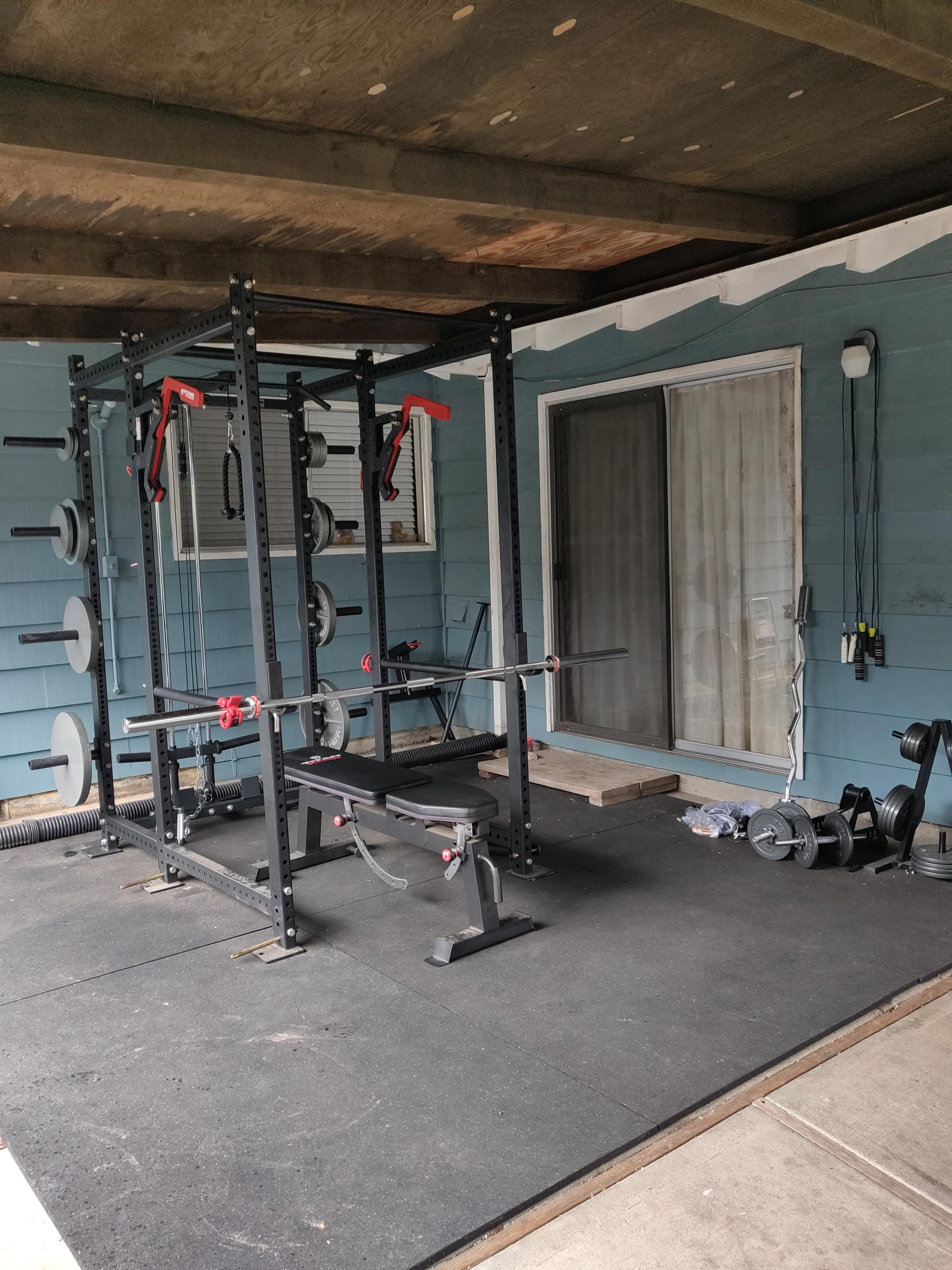 After six months my outdoor gym is almost complete, only thing missing