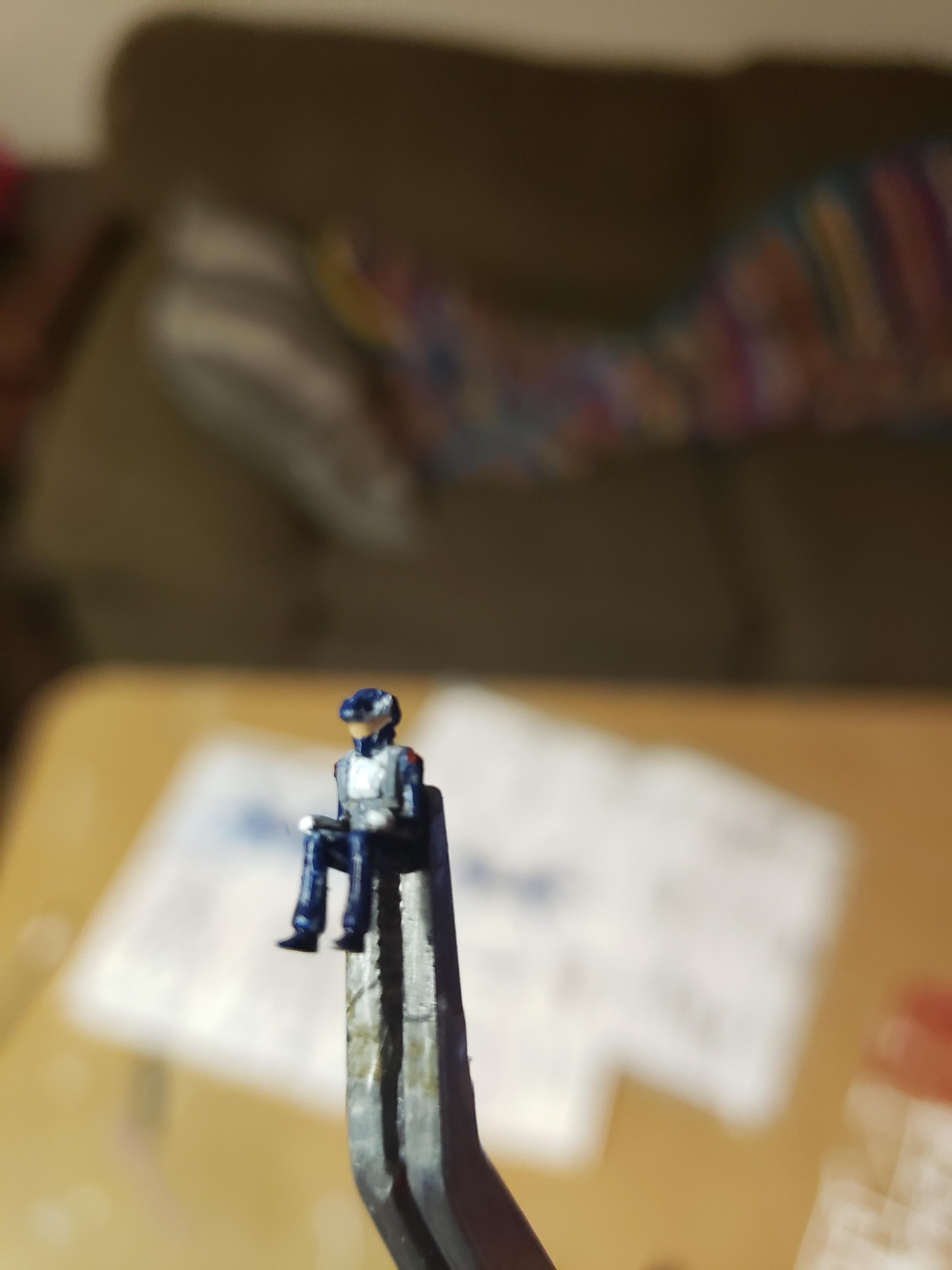 First attempt at painting a pilot. r/Gunpla
