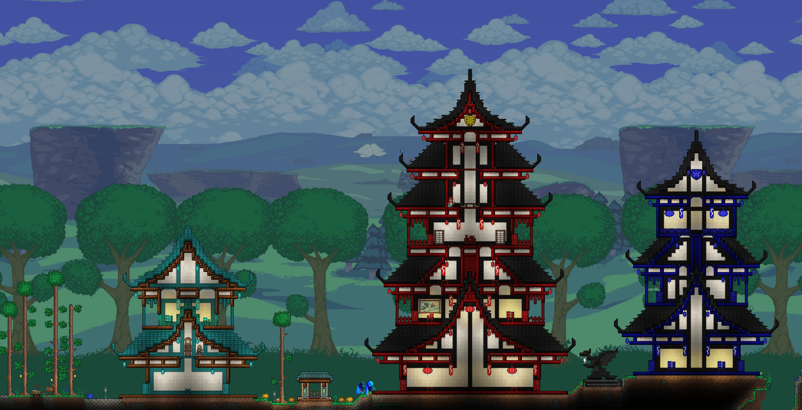 Japanese Temples! Terraria