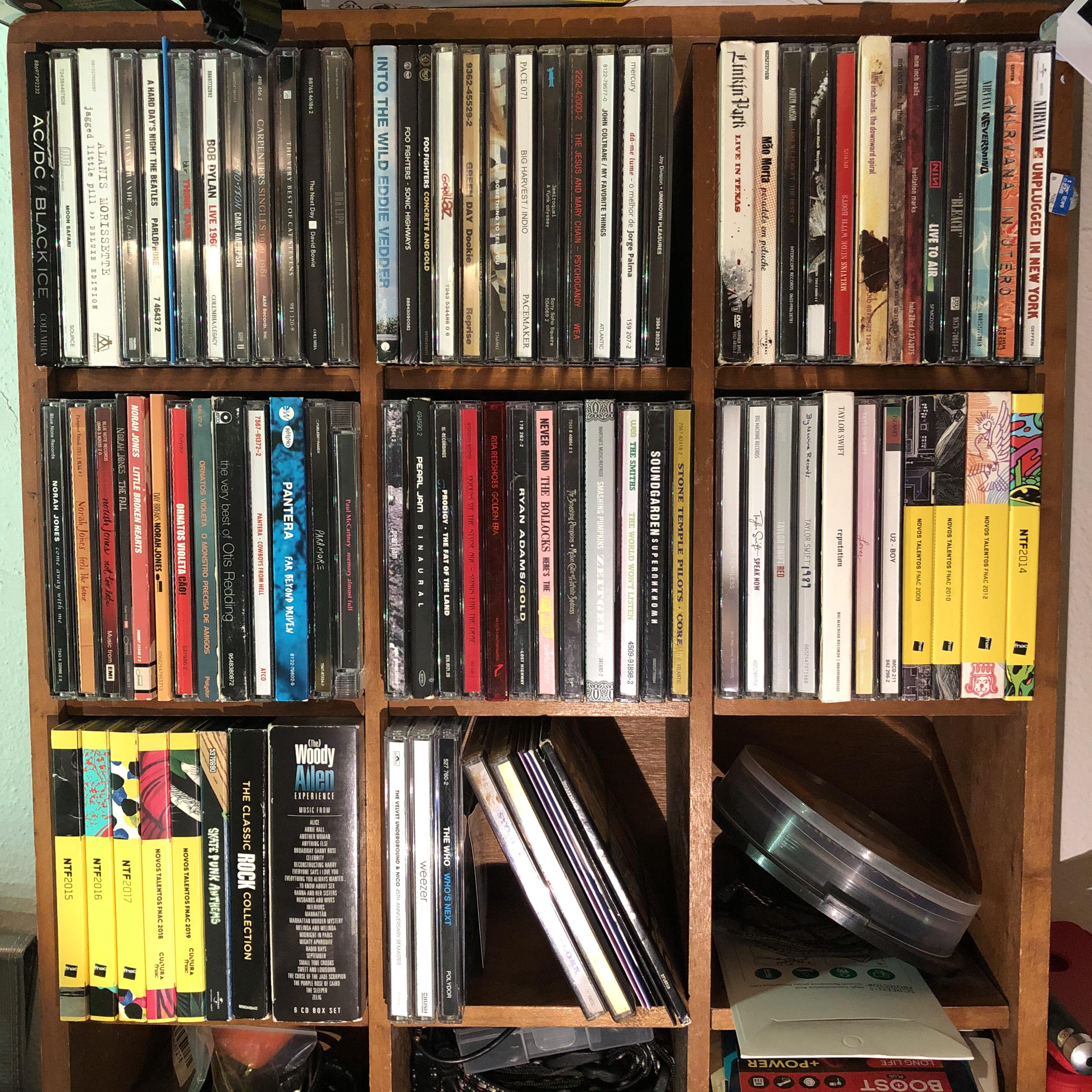 Decided to organize my CDs in alphabetical order. It’s not much, but I love every single one