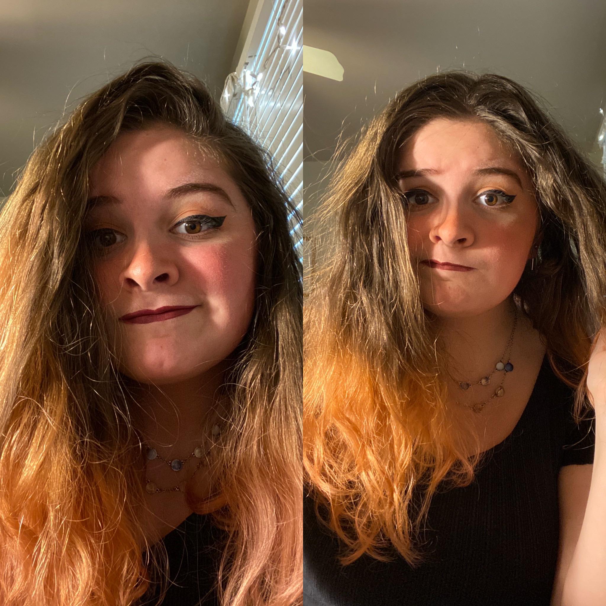 Never had bangs in my life and I’ve never cut my hair before, but I