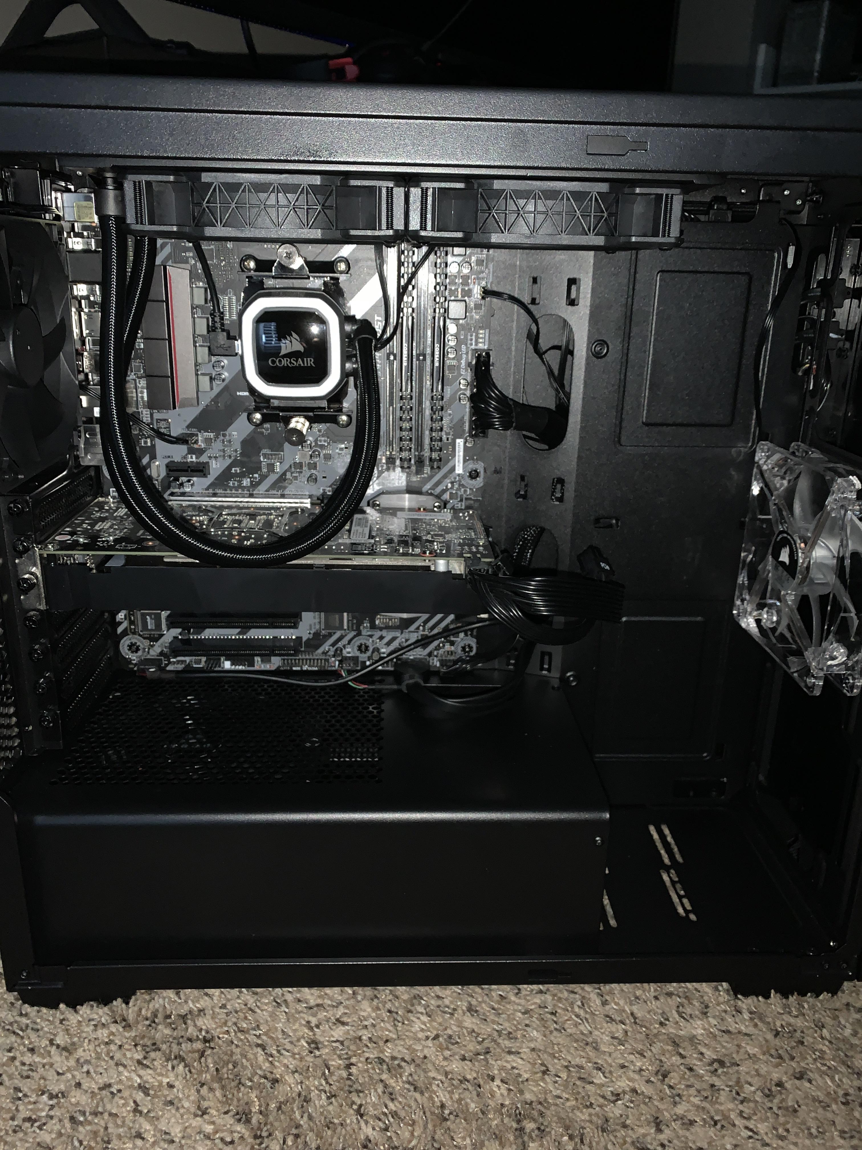 Any suggestions on fan and radiator fan placement for my first build? I