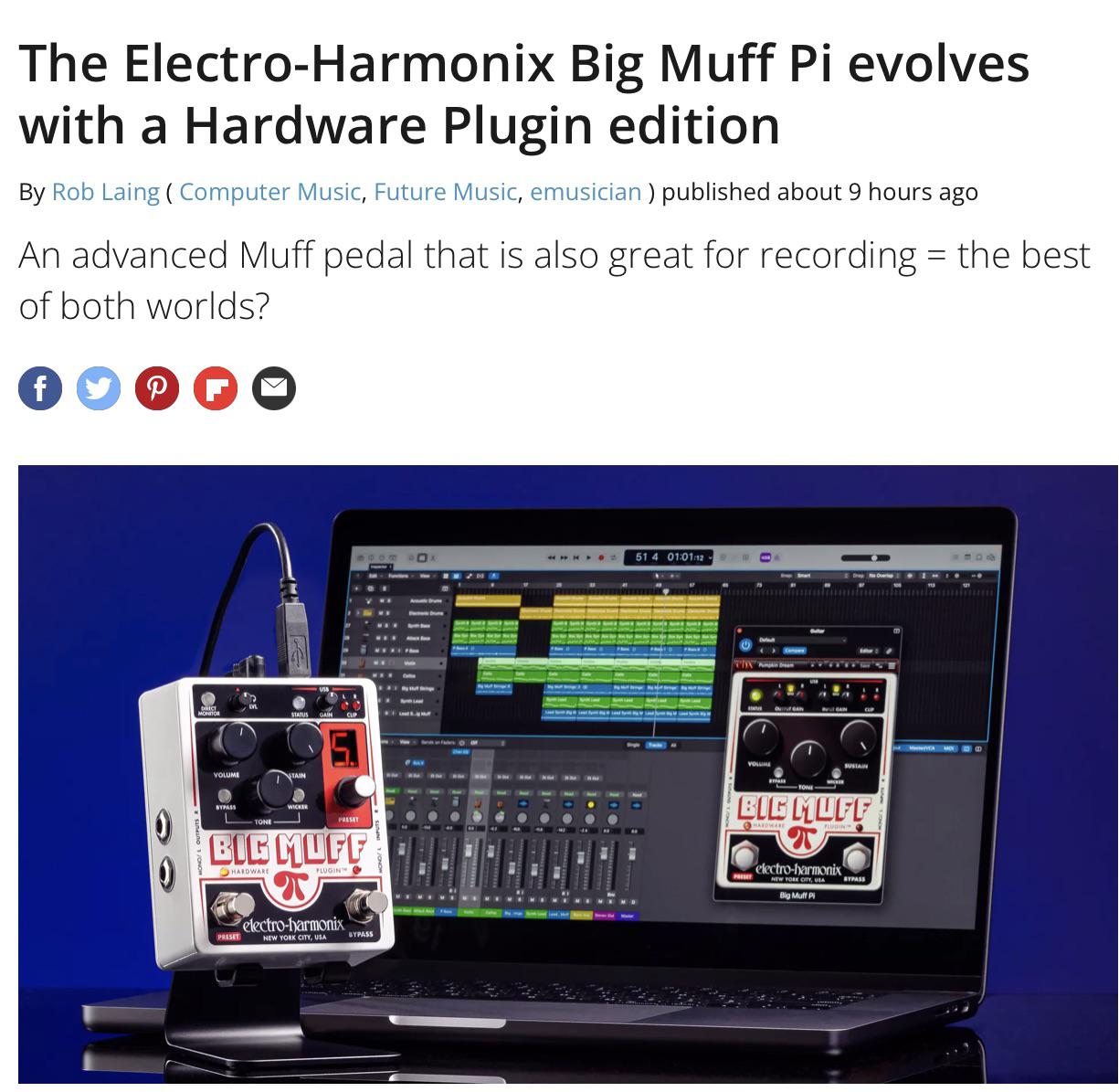 With EHx releasing a new big muff which is a Guitar pedal with a