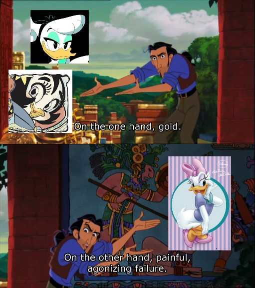 Comic's Daisy Duck is really selfish. Why, in the world, does Donald