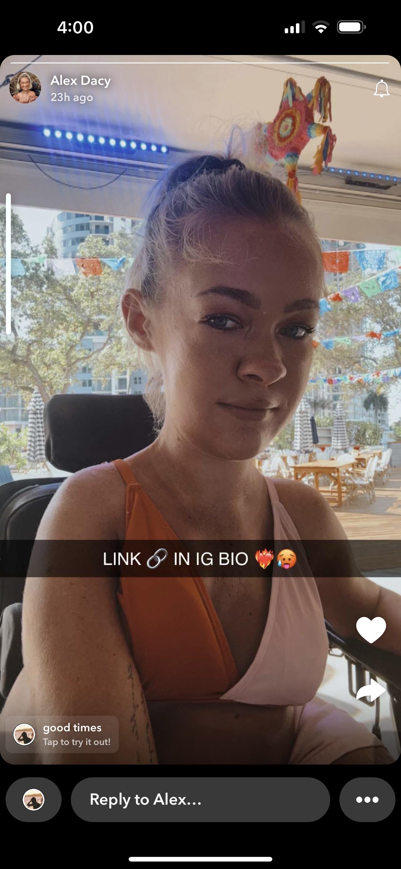 This was on her Snapchat : wheelchair_rapunzel_