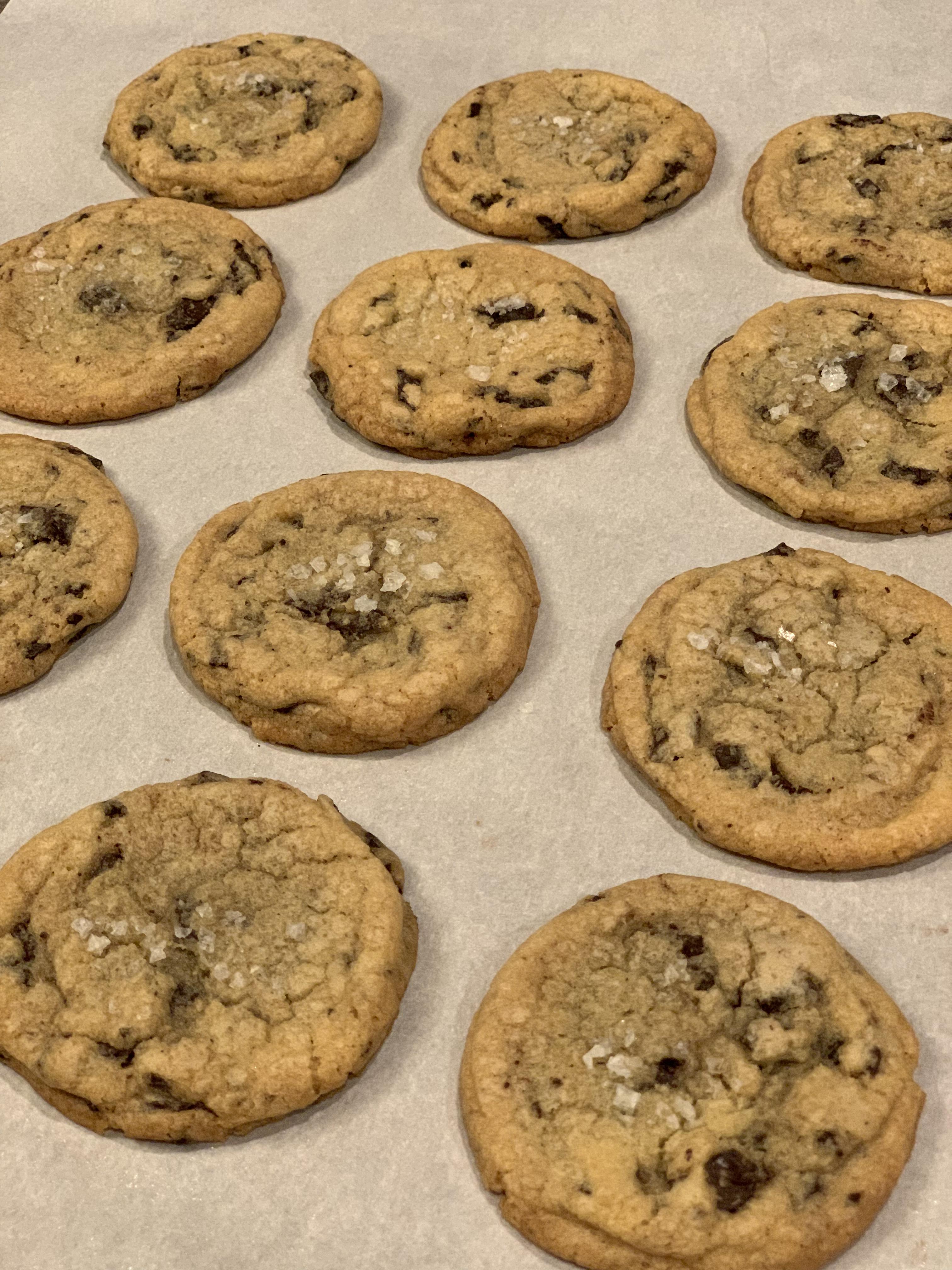 [Homemade] Sea salt chocolate chip cookies r/food