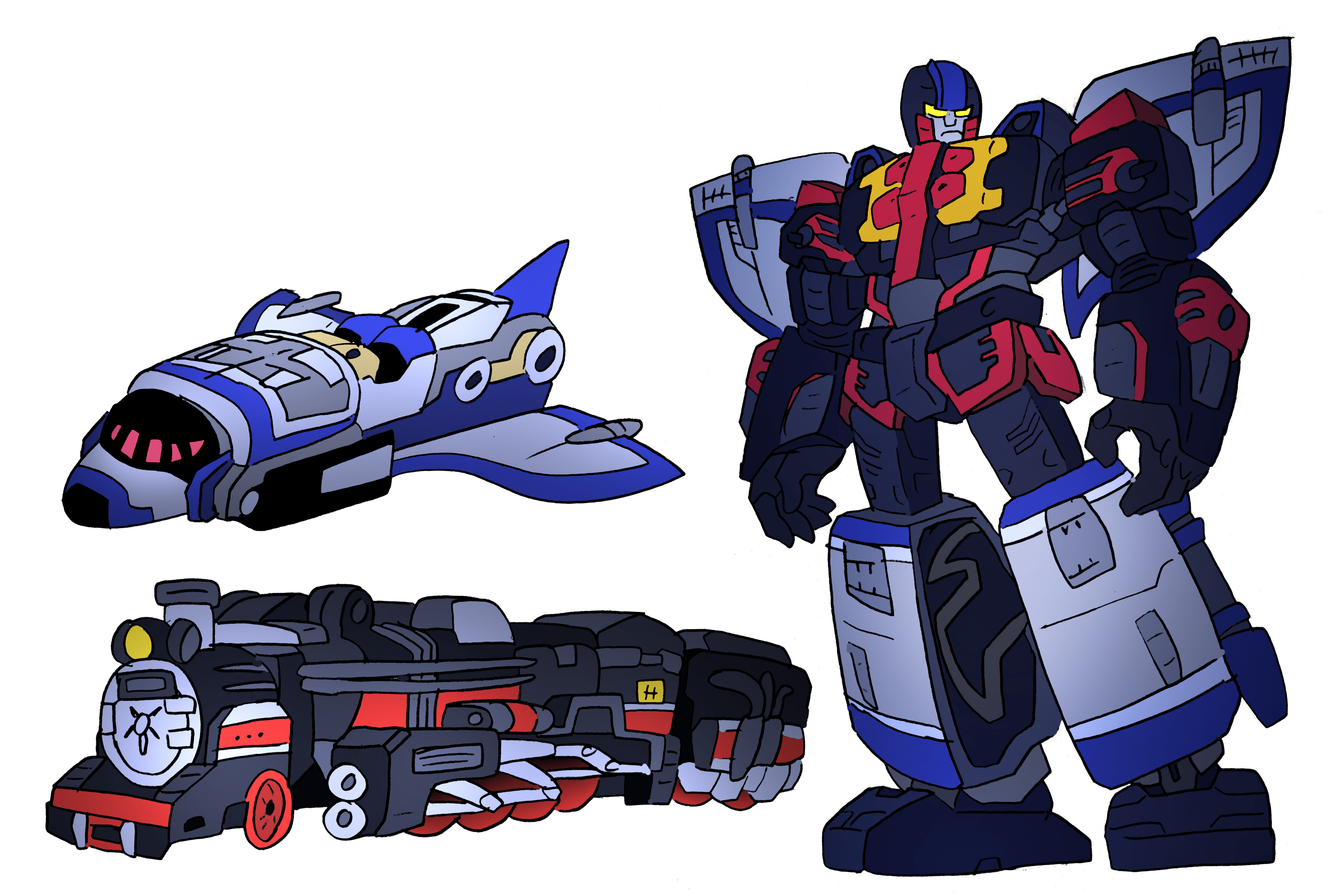 Lightspeed Astrotrain Megazord by r/powerrangers