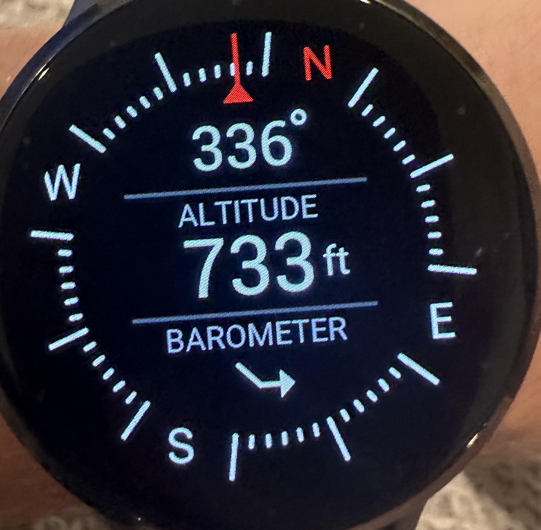 What does the weird arrow mean for the barometer? r/Garmin