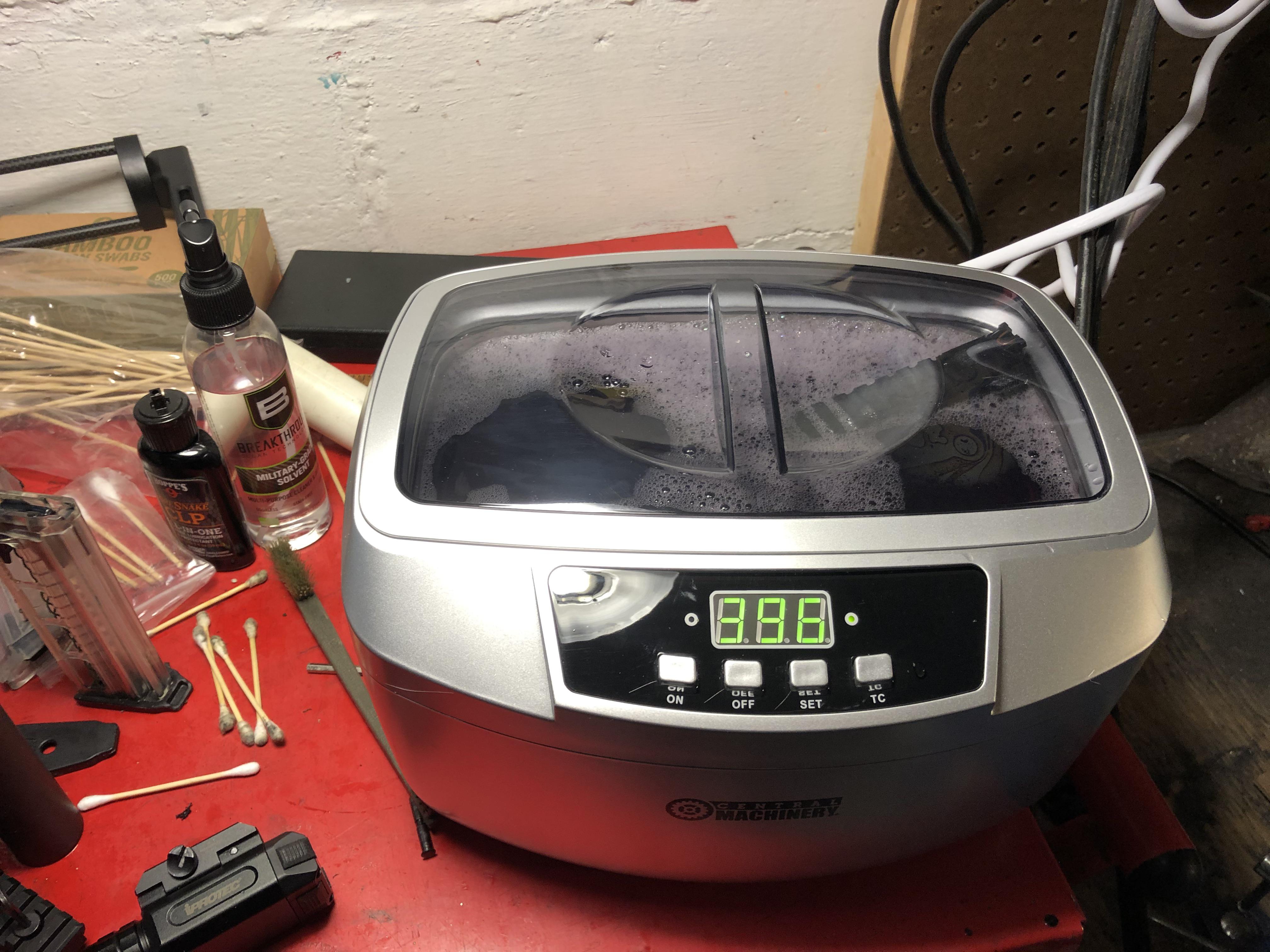 84 harbor freight ultrasonic cleaner is a must have for cp33 owners
