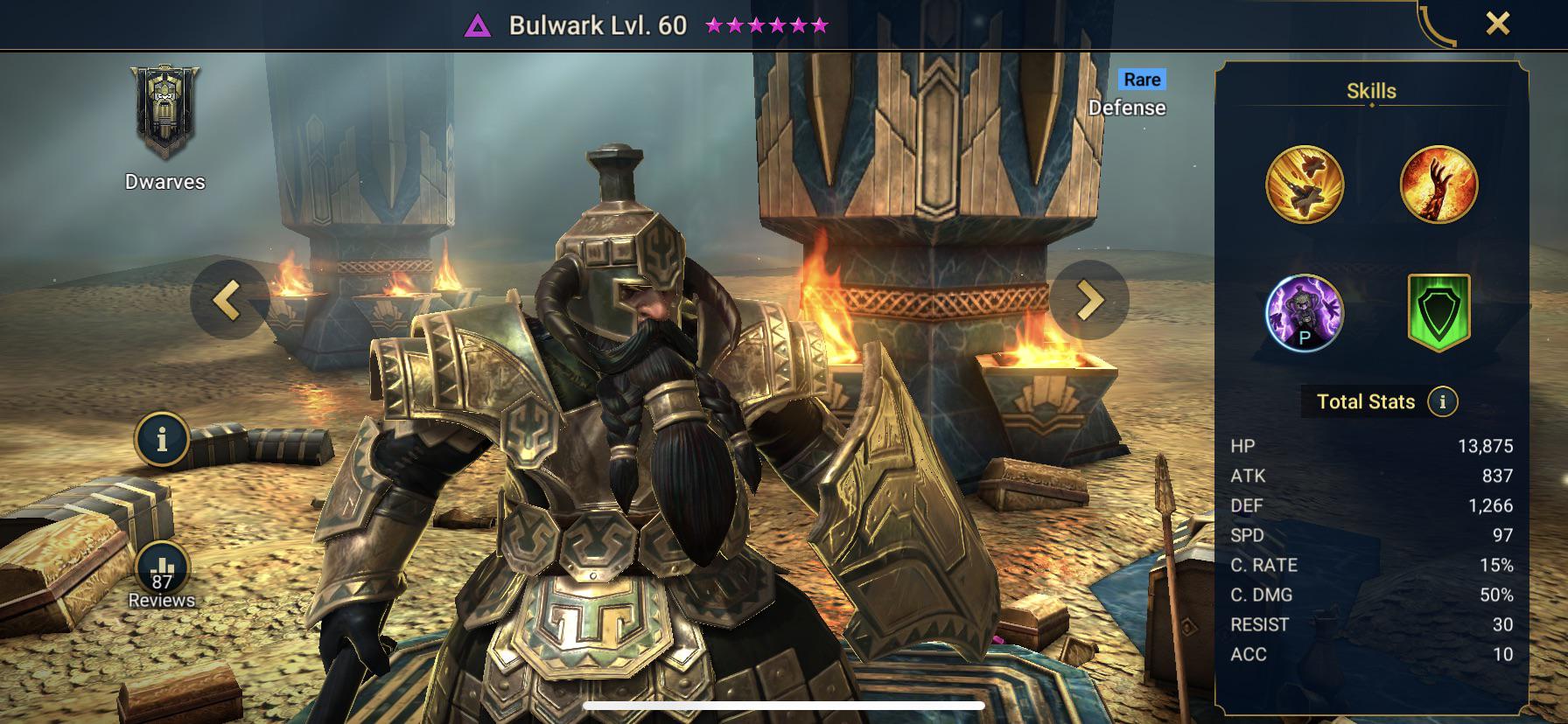 Bulwark or Yaga for clan boss fifth slot? My other four are Apoth, Kael, Rhazin and Jareg