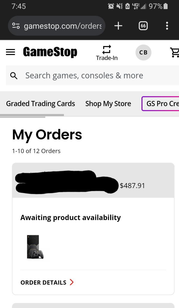 Awaiting product availability for product I already paid for? It was