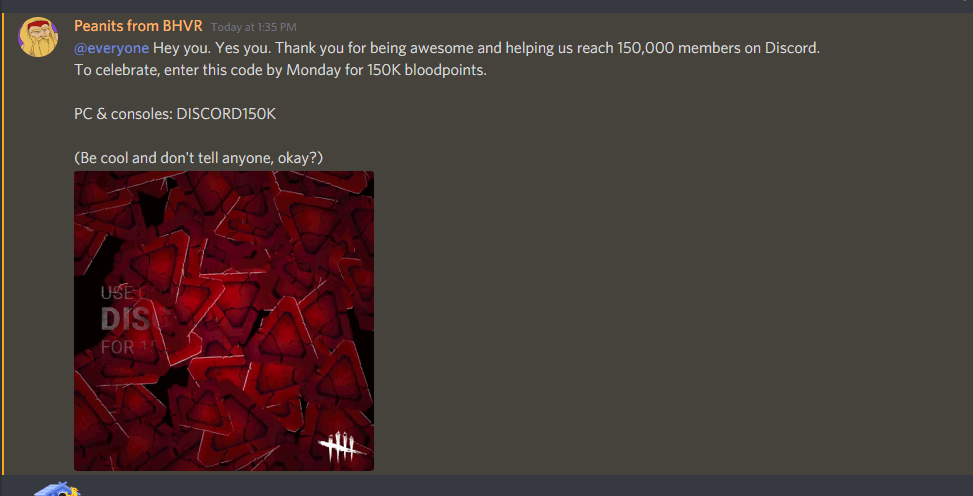 Dbd Codes / Redeem Code Dbddayjp2020 For 202 000 Bloodpoints Deadbydaylight / Looking for dead