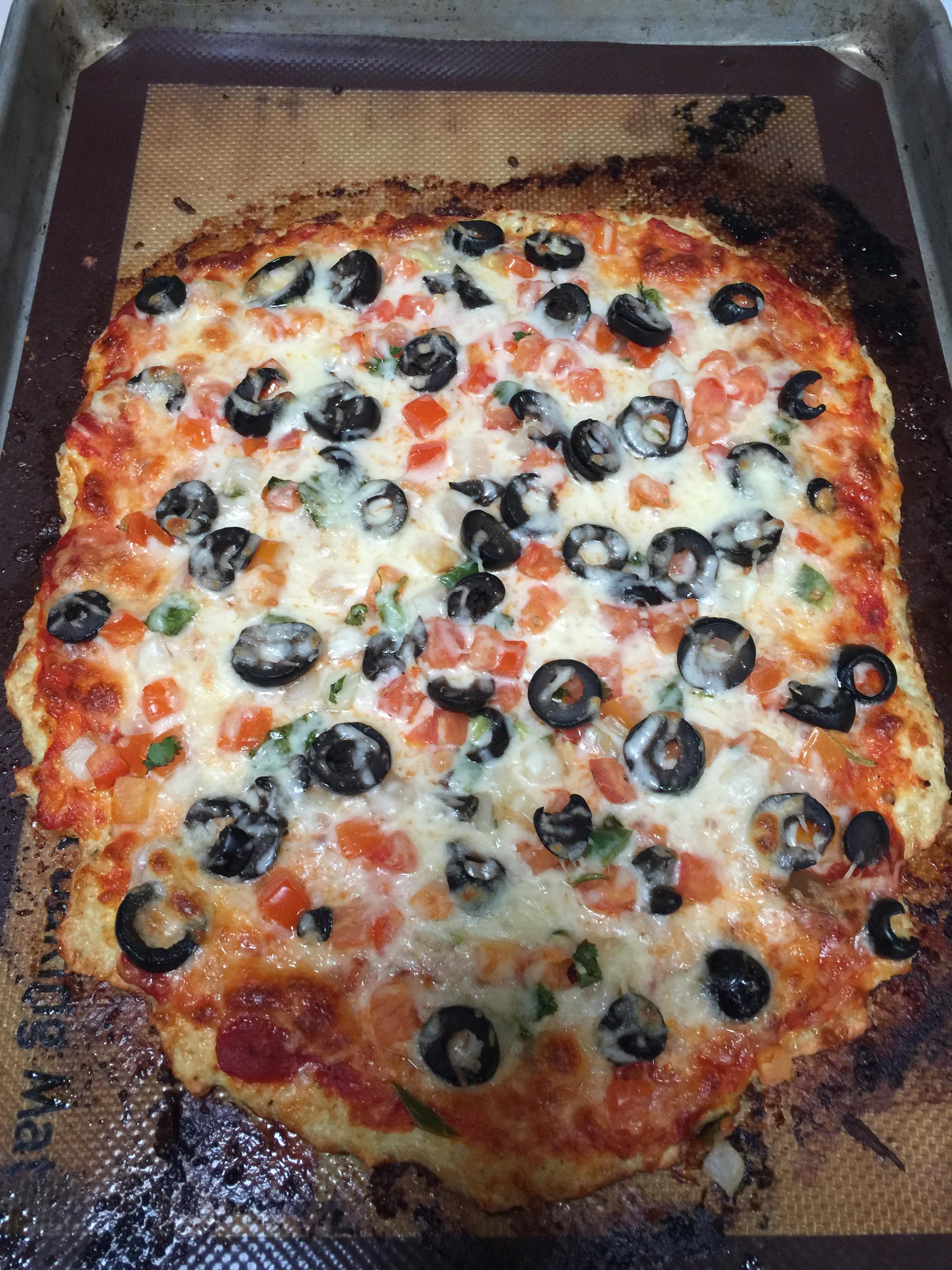 Keto Pizza with chicken crust r/ketorecipes