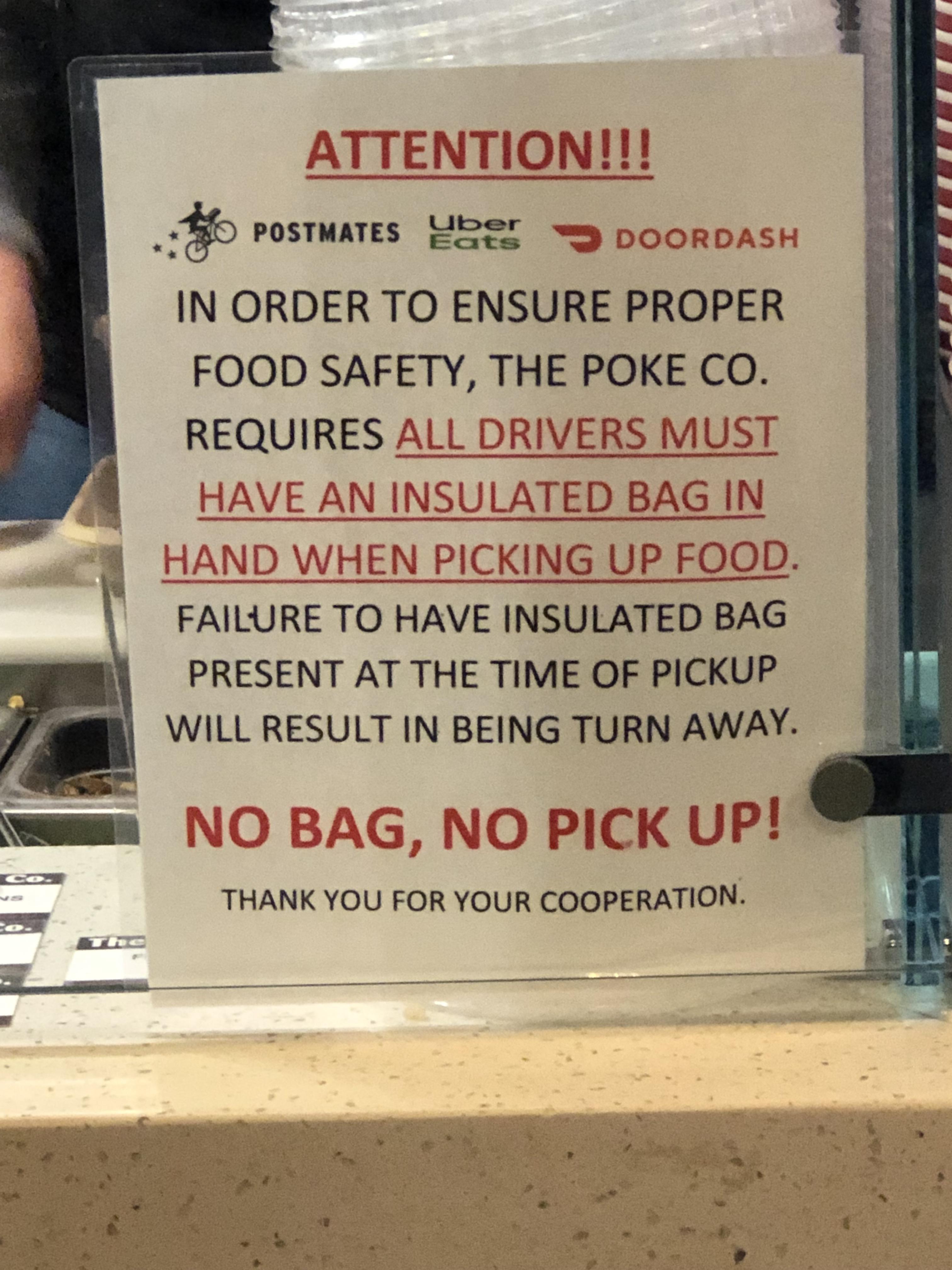 C...can they do that?....don’t get me wrong I use a bag but I usually