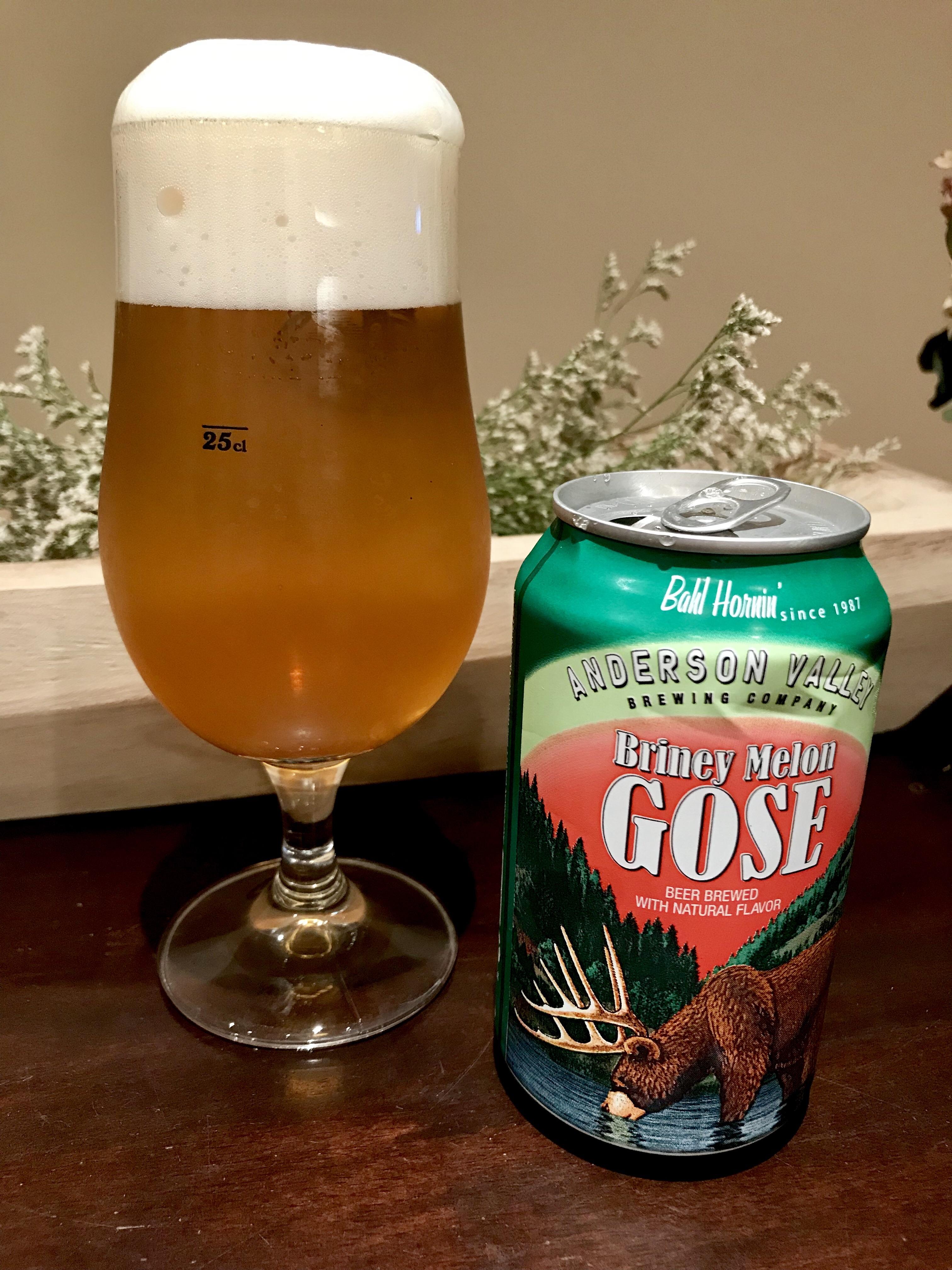 Anderson Valley Brewing Co. Briney Melon Gose (A Watermelon Gose). r/beerporn