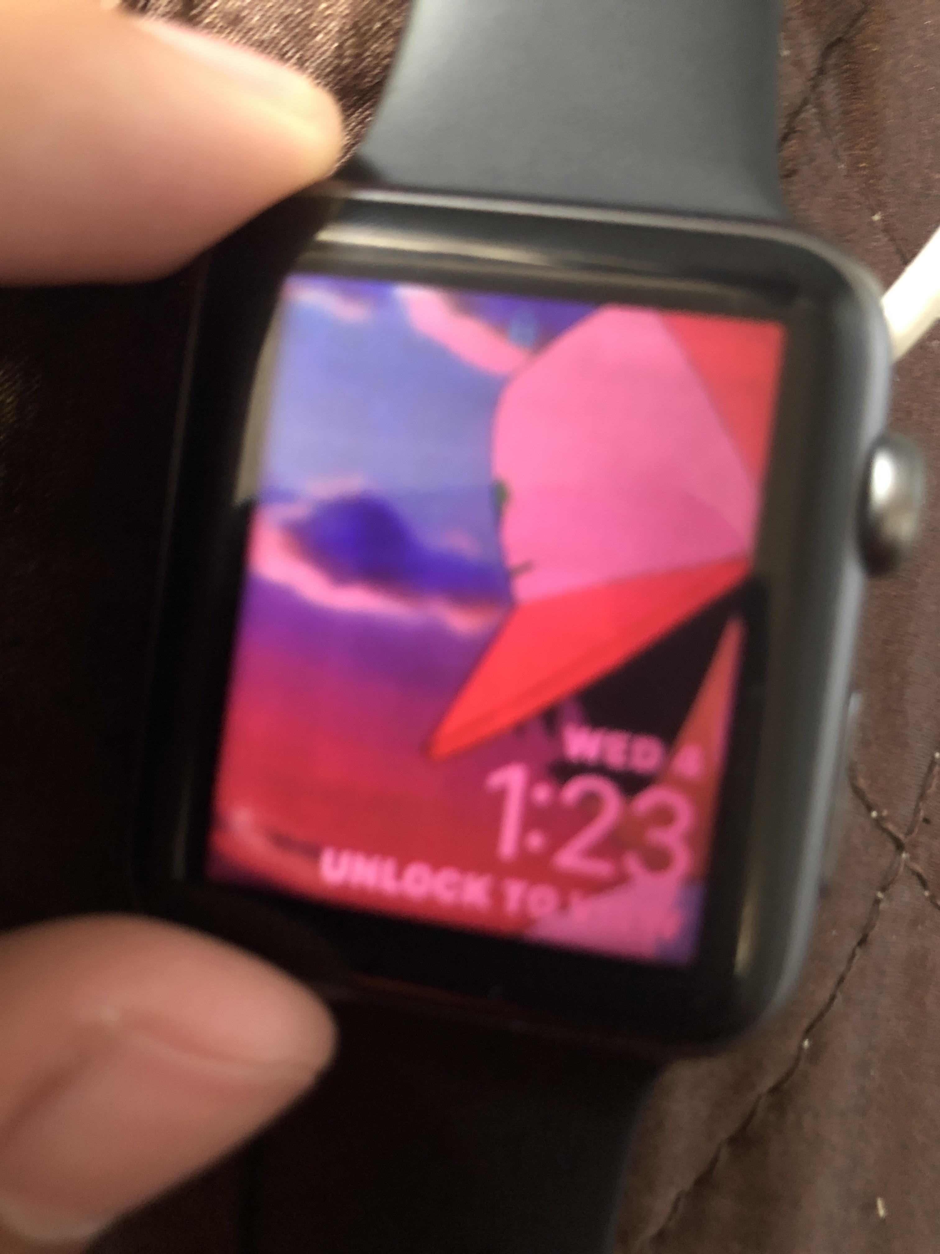 My Apple Watch has some kind of Red filter on it I turn up the