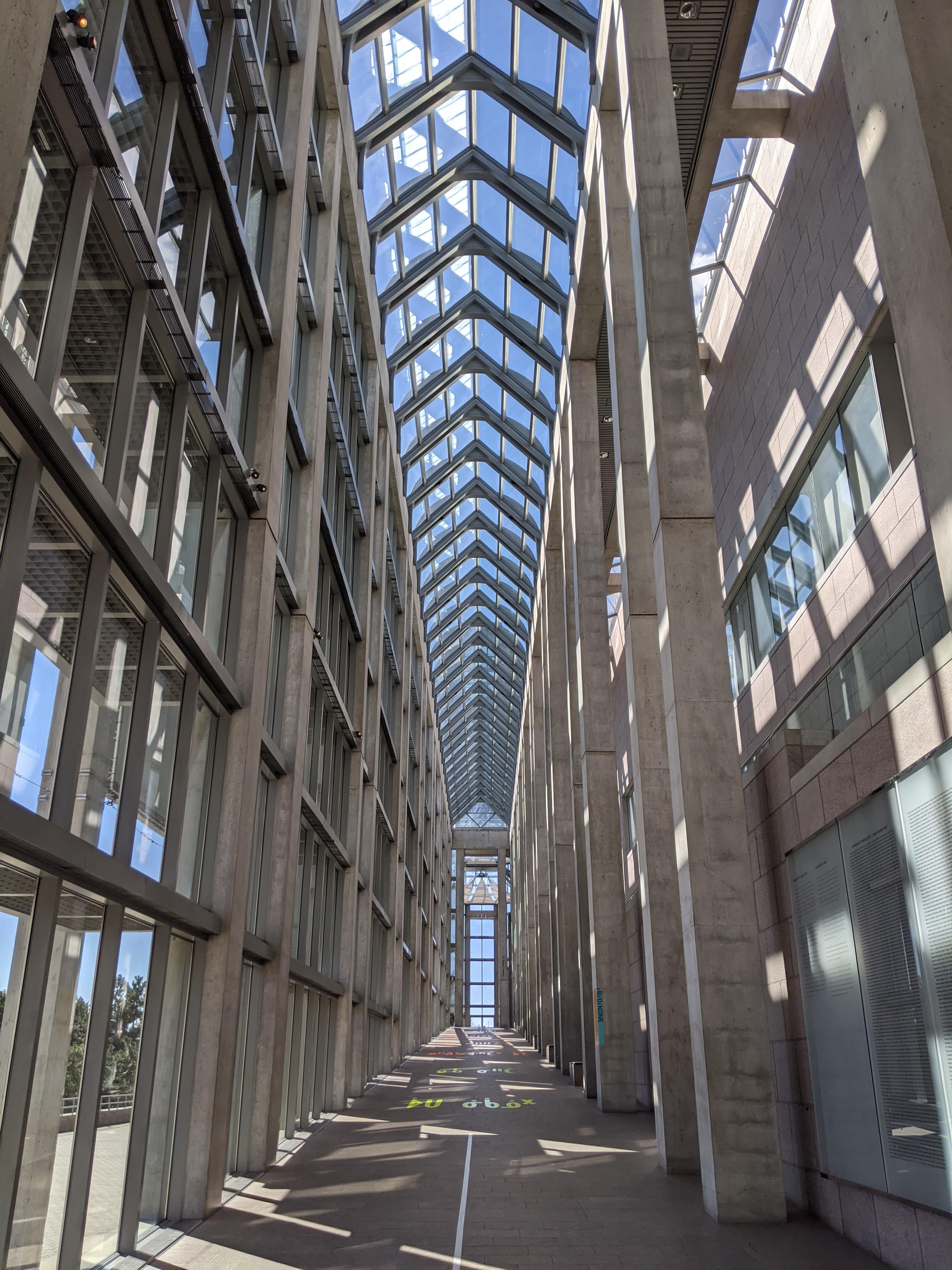 Colannade of the National Art Gallery of Canada, designed by Moshe