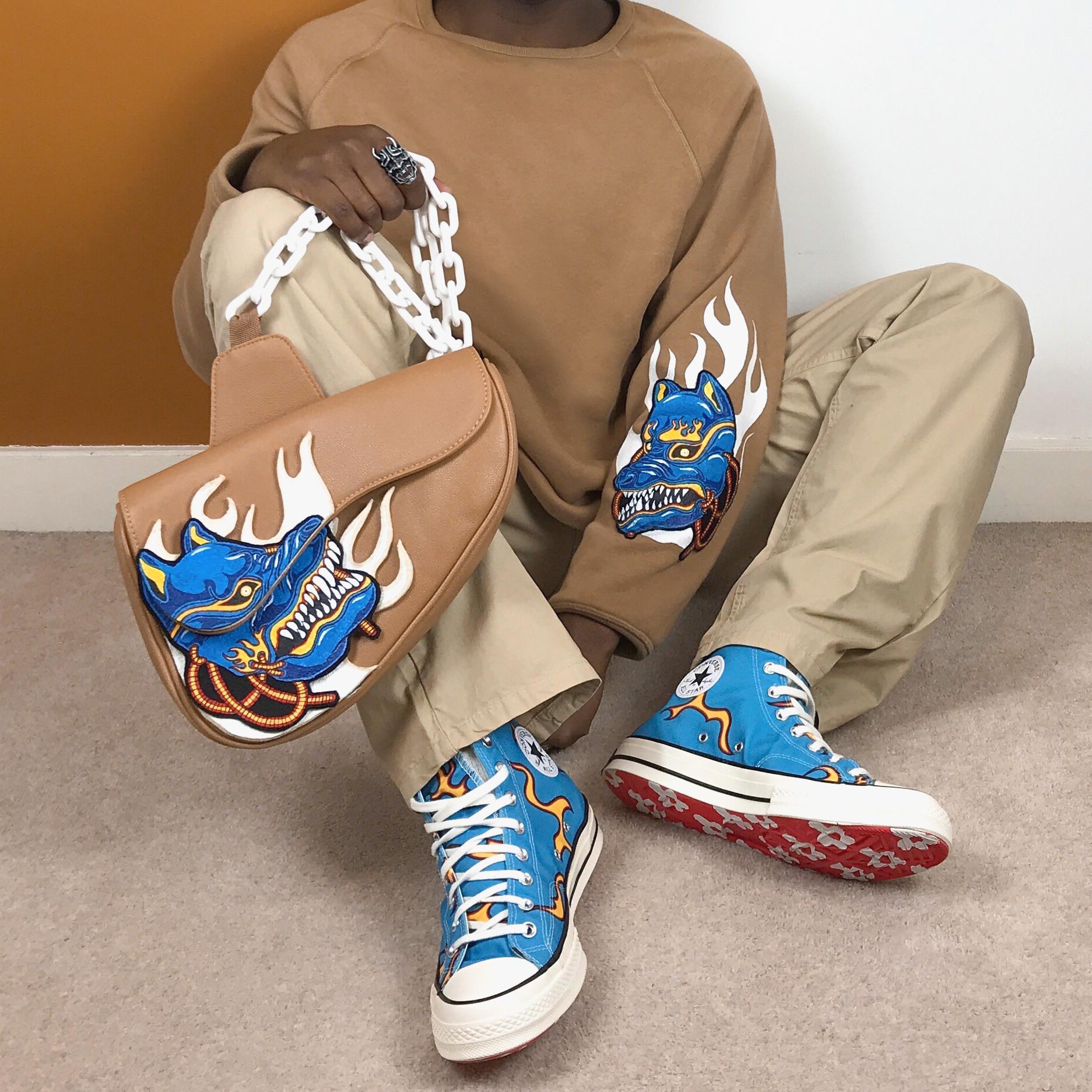 [ART] Bag and Sweatshirt I Customised to go with my le Fleur’s r