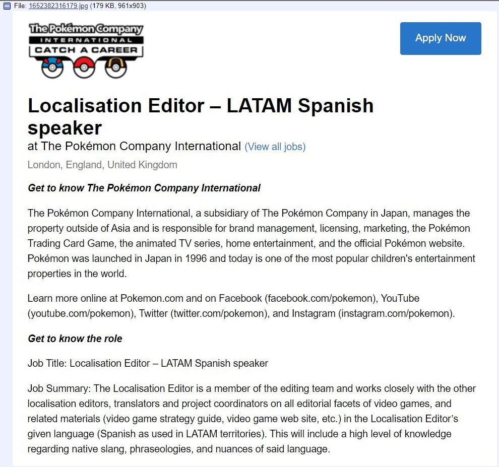 From 4chan: Pokemon Games are getting Latin American localizations. : r