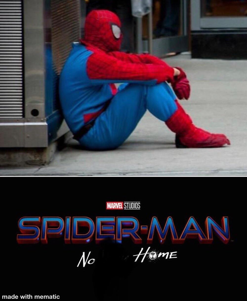 Sad SpiderMan r/marvelmemes