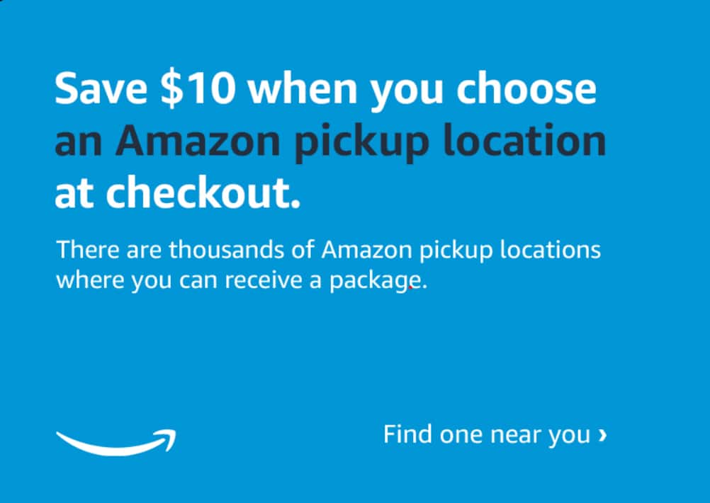 Save 10 when you choose an Amazon pickup location at checkout 10