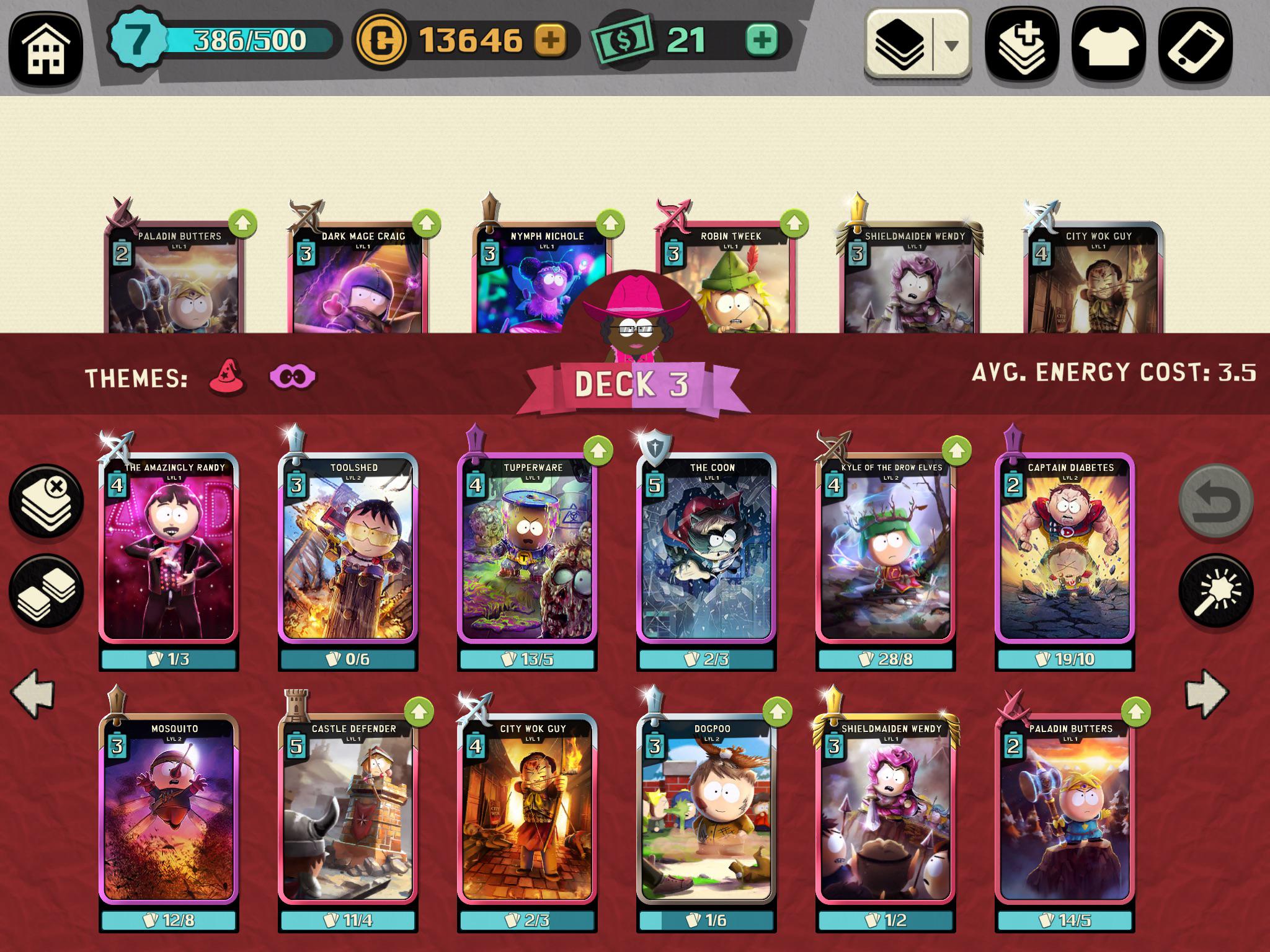 Got the game 6 days ago. Is this a good deck? r/SouthParkPhone
