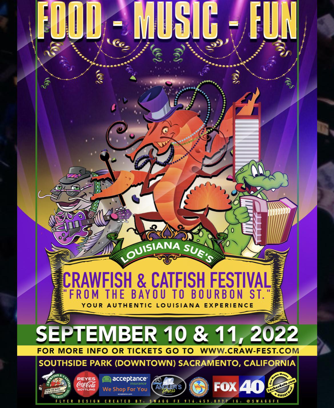 Crawfish & Catfish Festival 9/10 and 9/11 r/sac_events