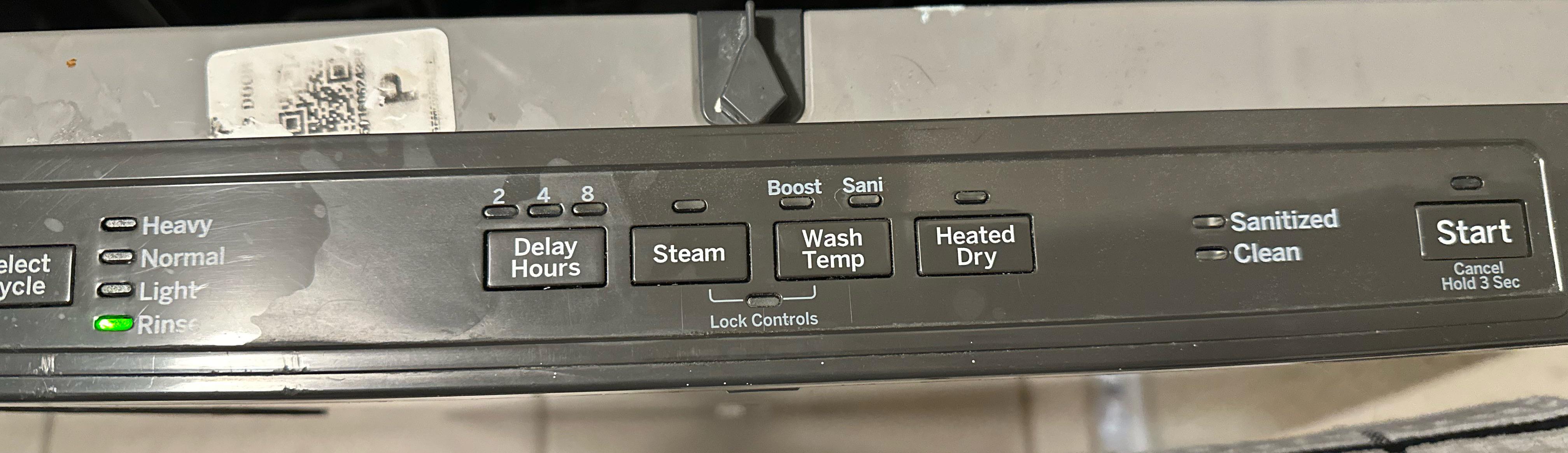 GE Dishwasher Control Panel Buttons (prevention) : r/Appliances