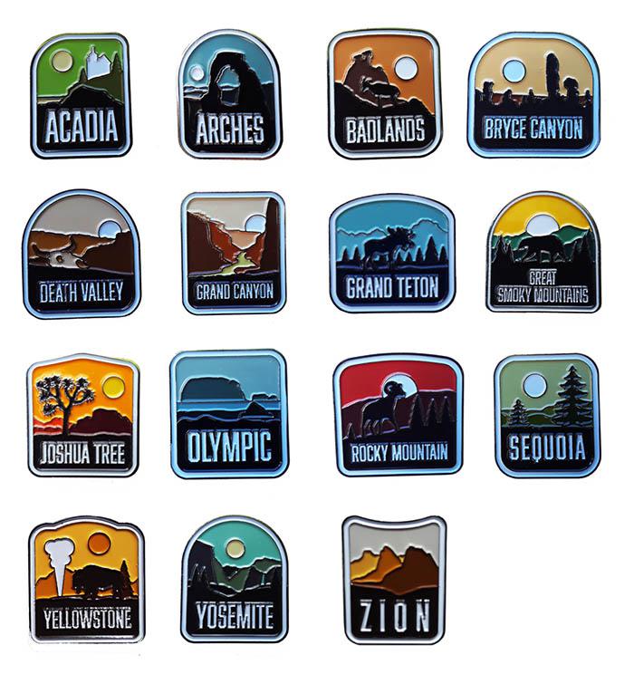 National Park Enamel Pins r/NationalPark