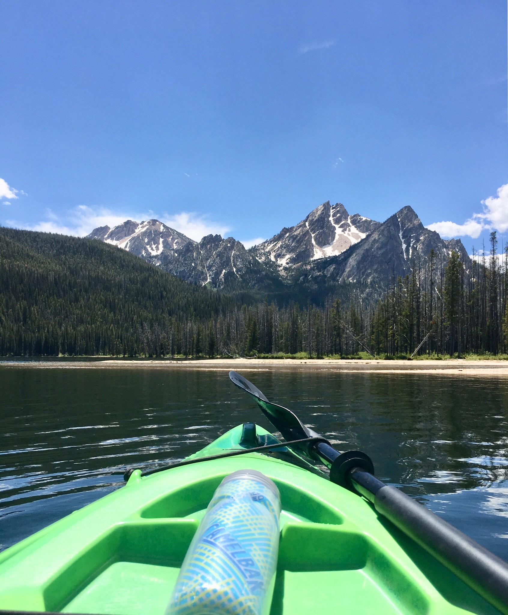 Lunch paddle at Stanley Lake, Idaho today r/Kayaking