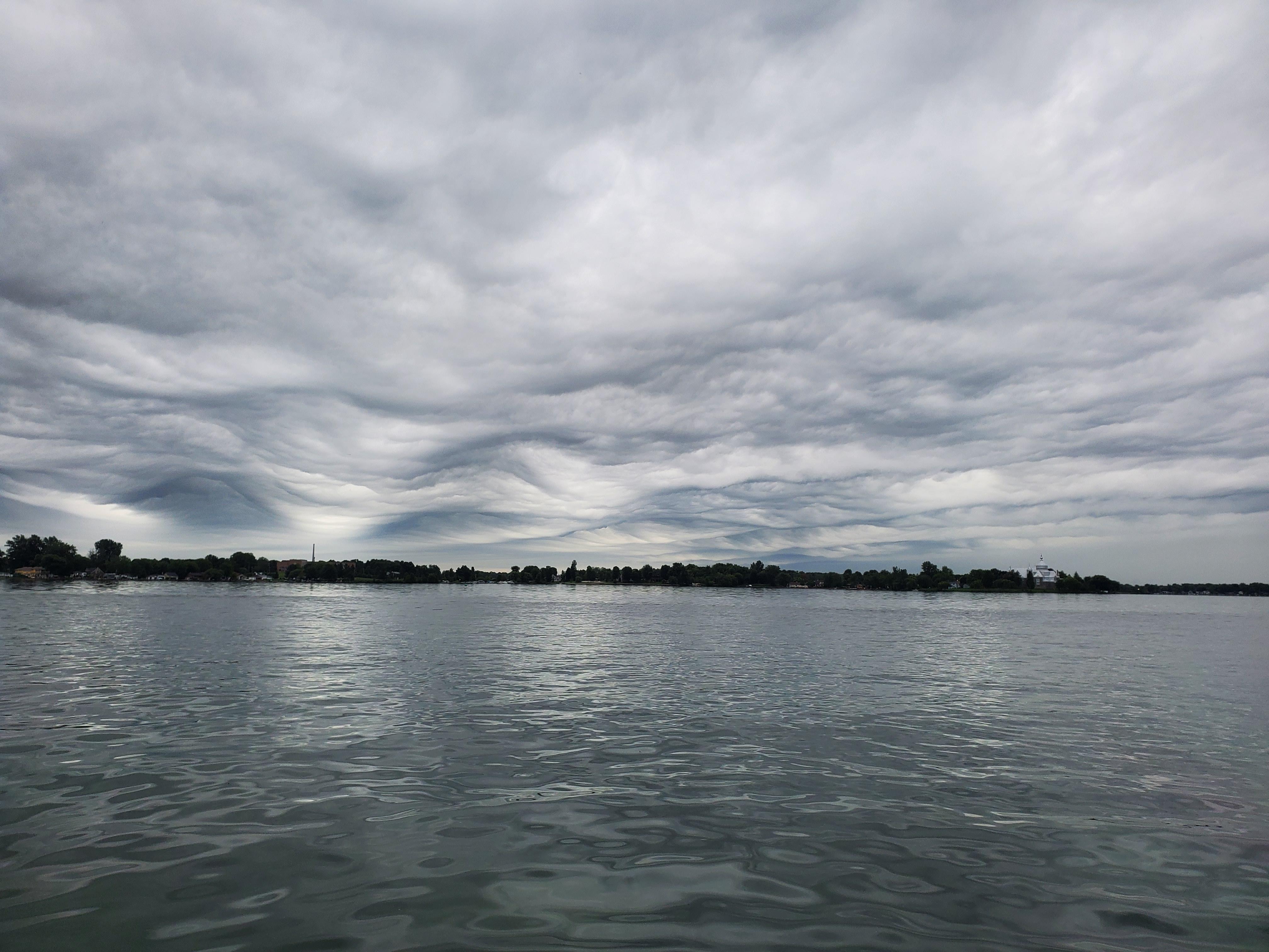 Storm Clouds rolling over StAnicet,QC,Canada looking like waves r