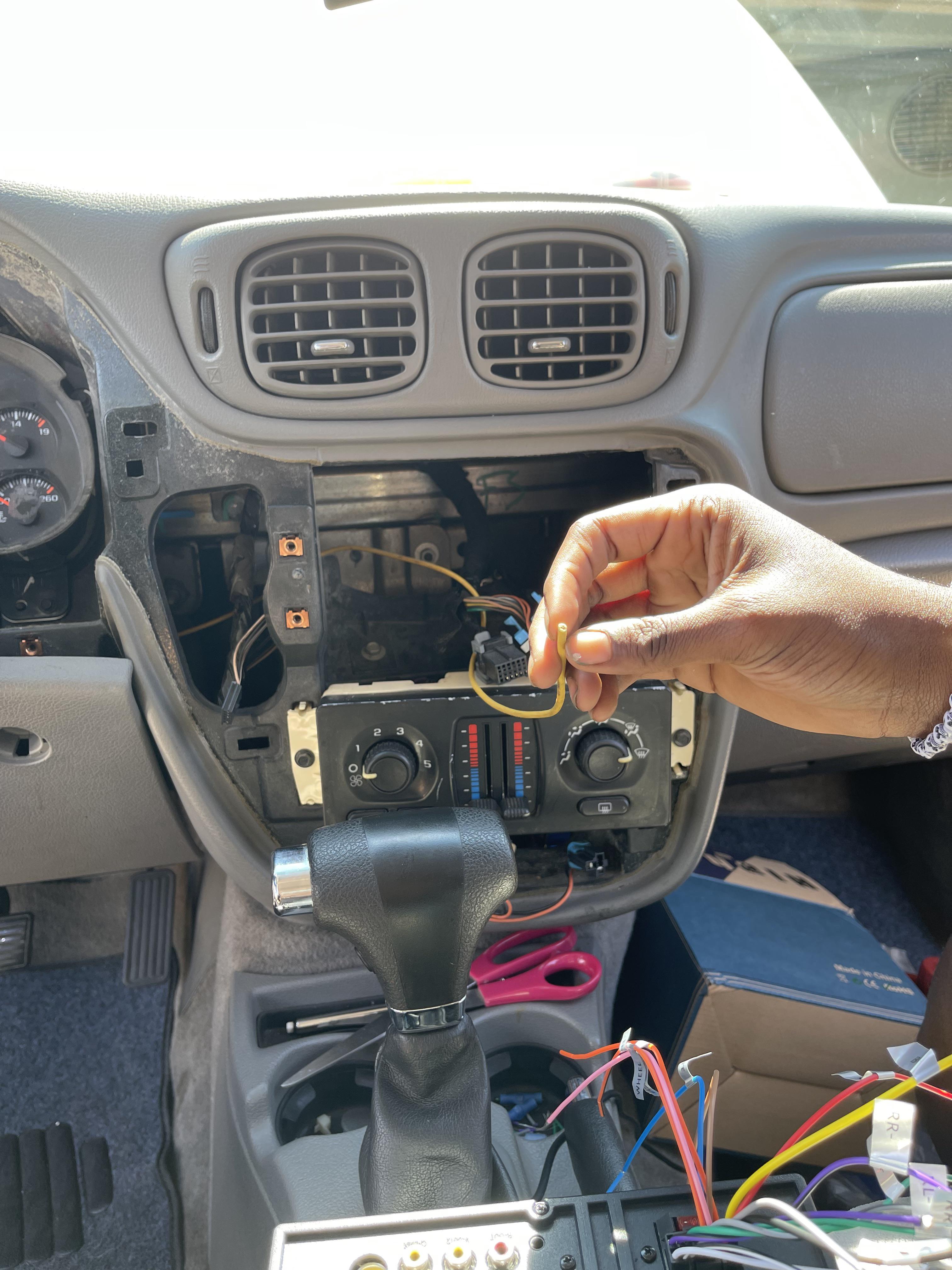 Installing after market radio on my 2008 trailblazer LS where does this