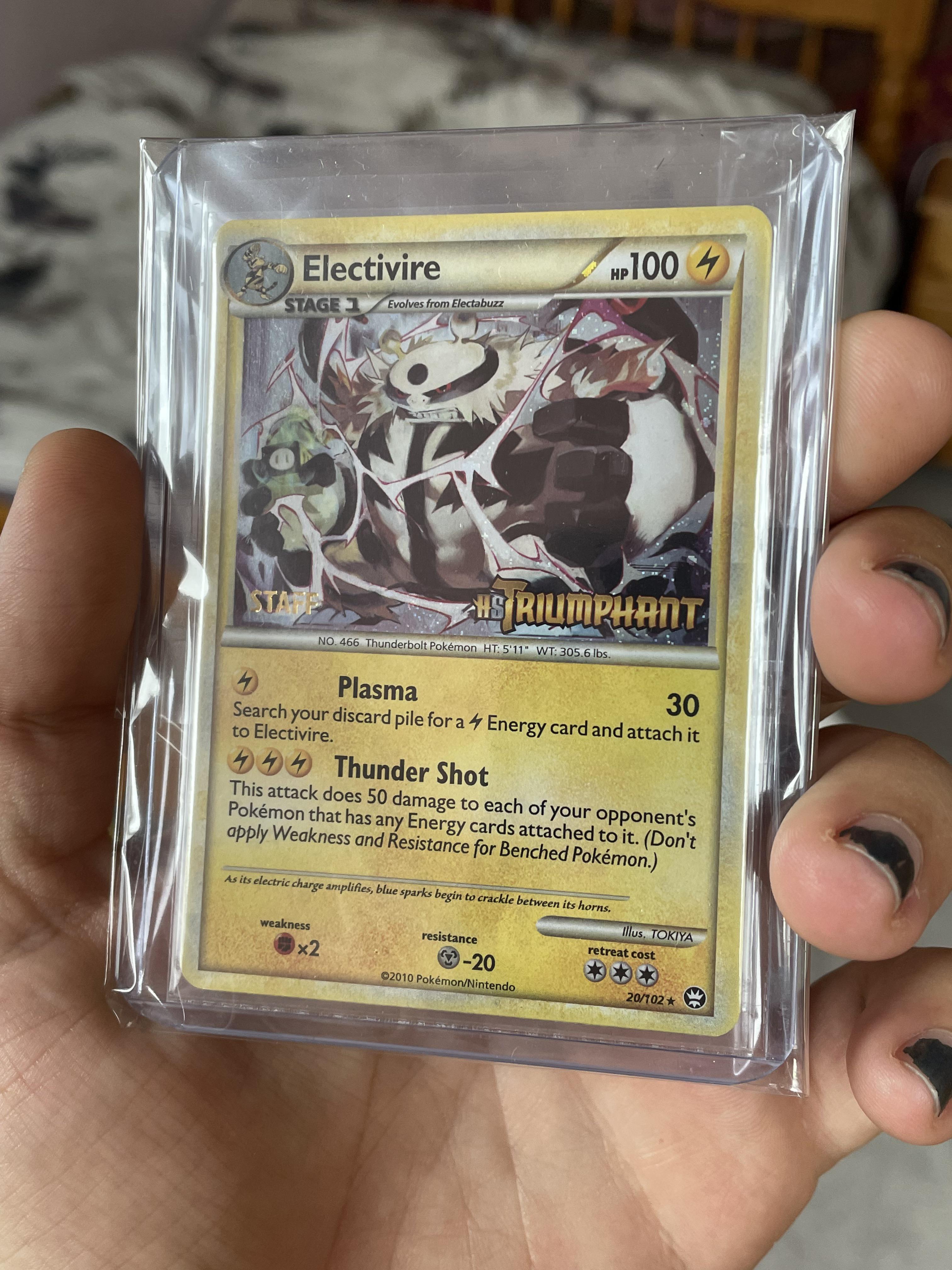 Started collecting Pokemon Staff cards, love the art on this Electivire