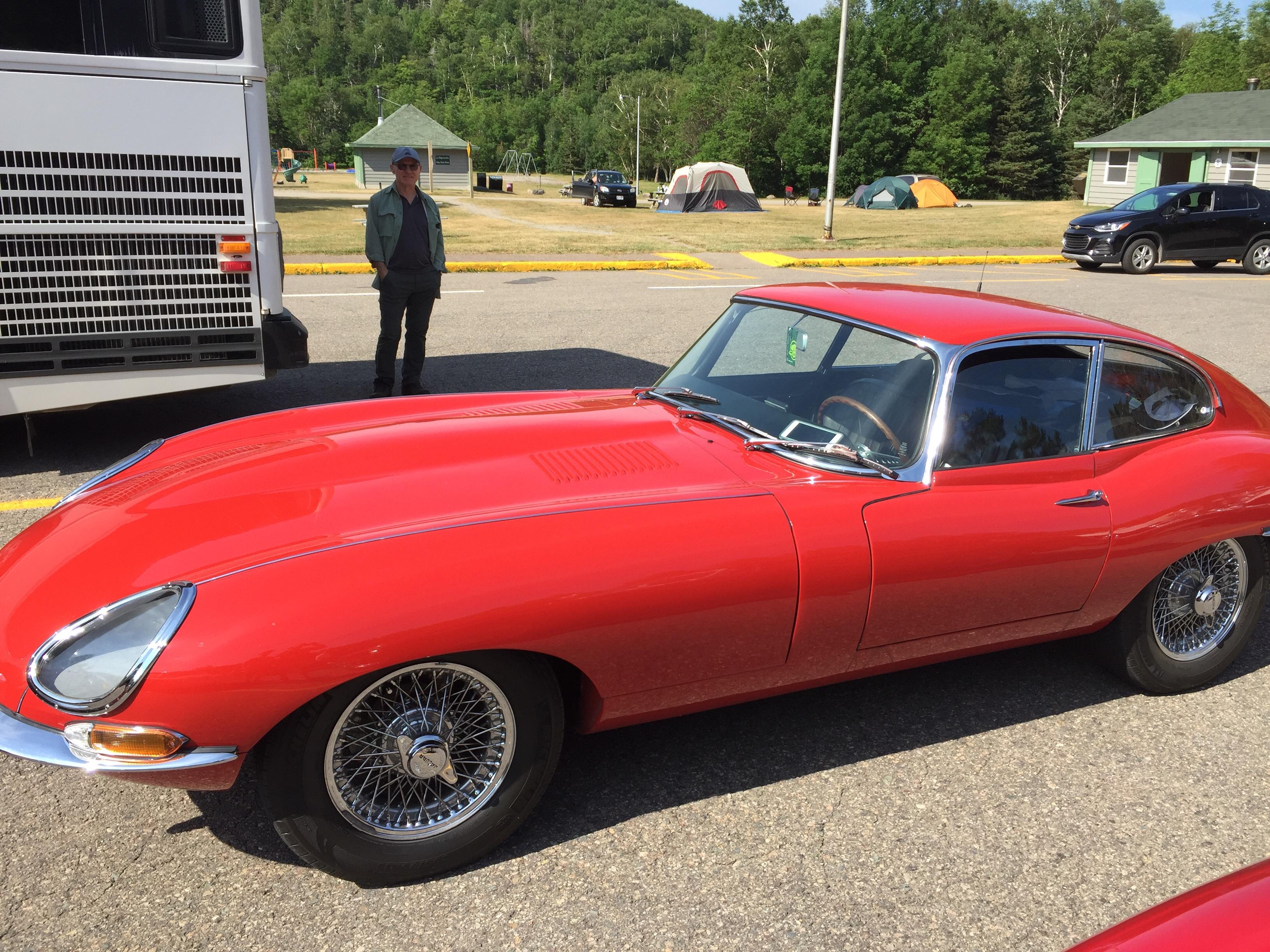 [Jaguar etype] came across this beautiful car in a national park in