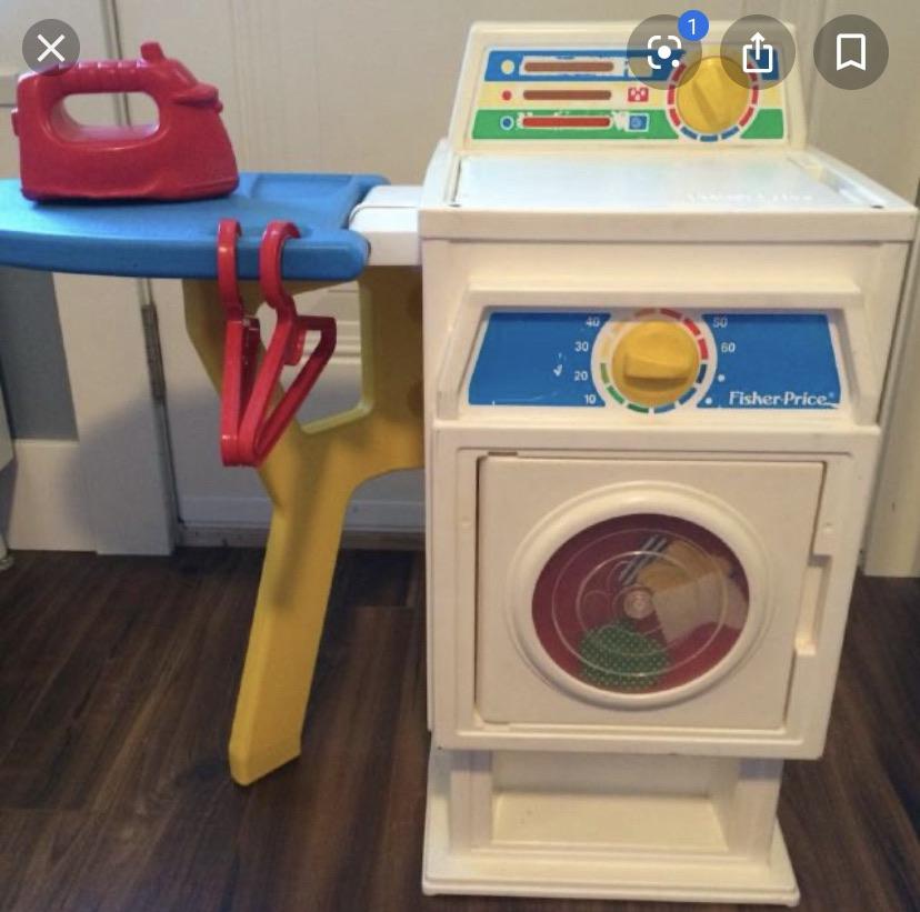 This Fisher Price Washing Machine Dryer Combo r/nostalgia