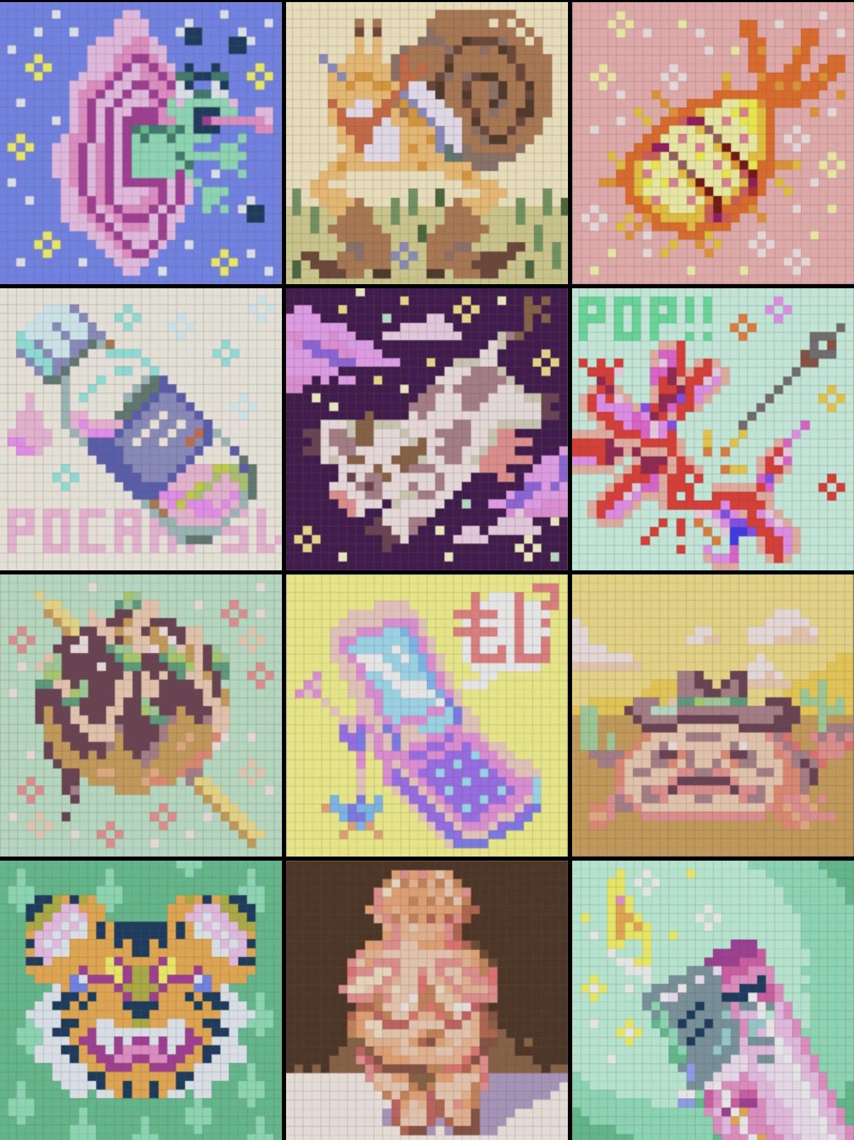 56+ Animal Crossing Pixel Art Designs Noviyandipainter