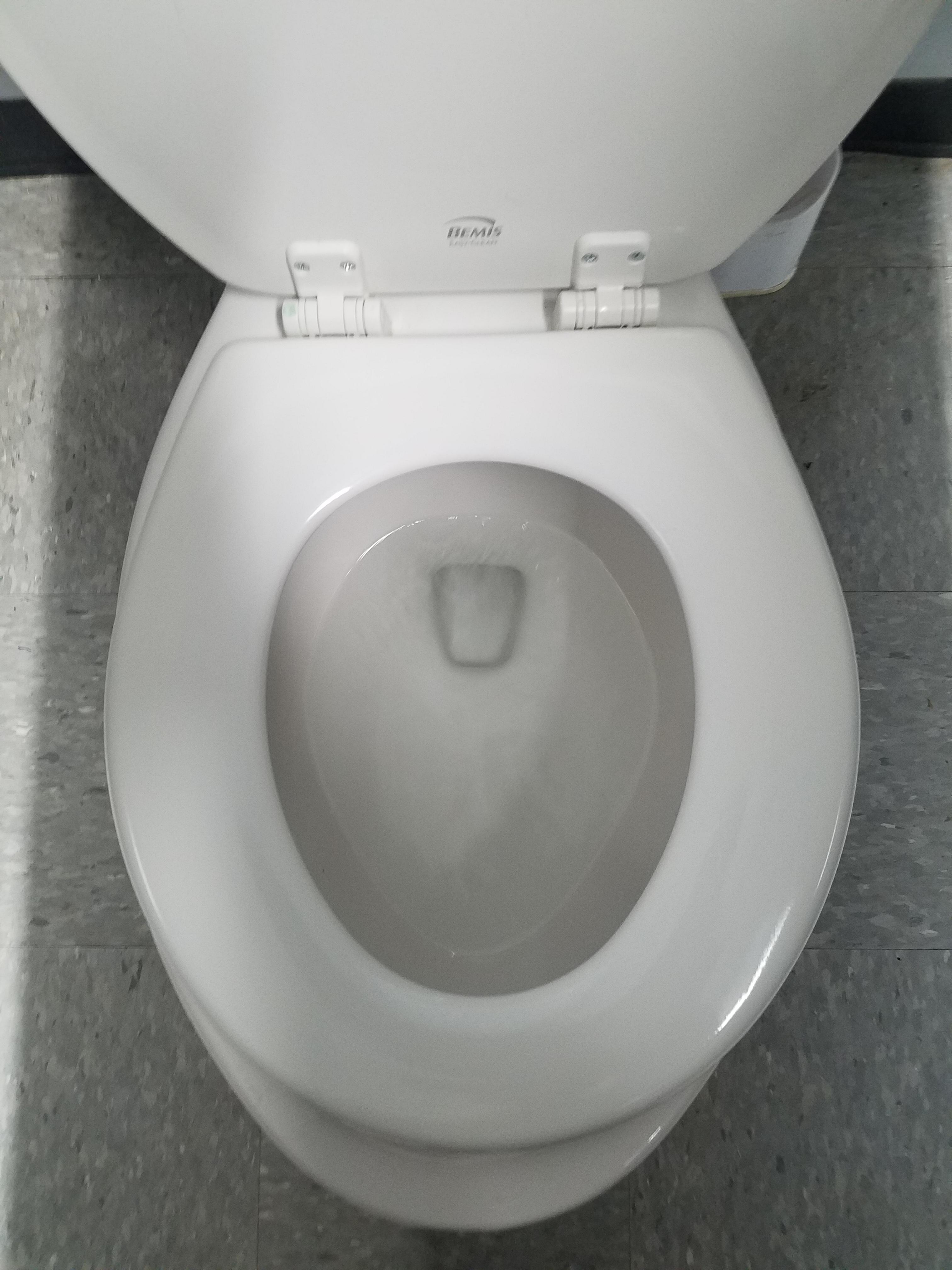 My work finally replaced the broken toilet seat but its for the wrong