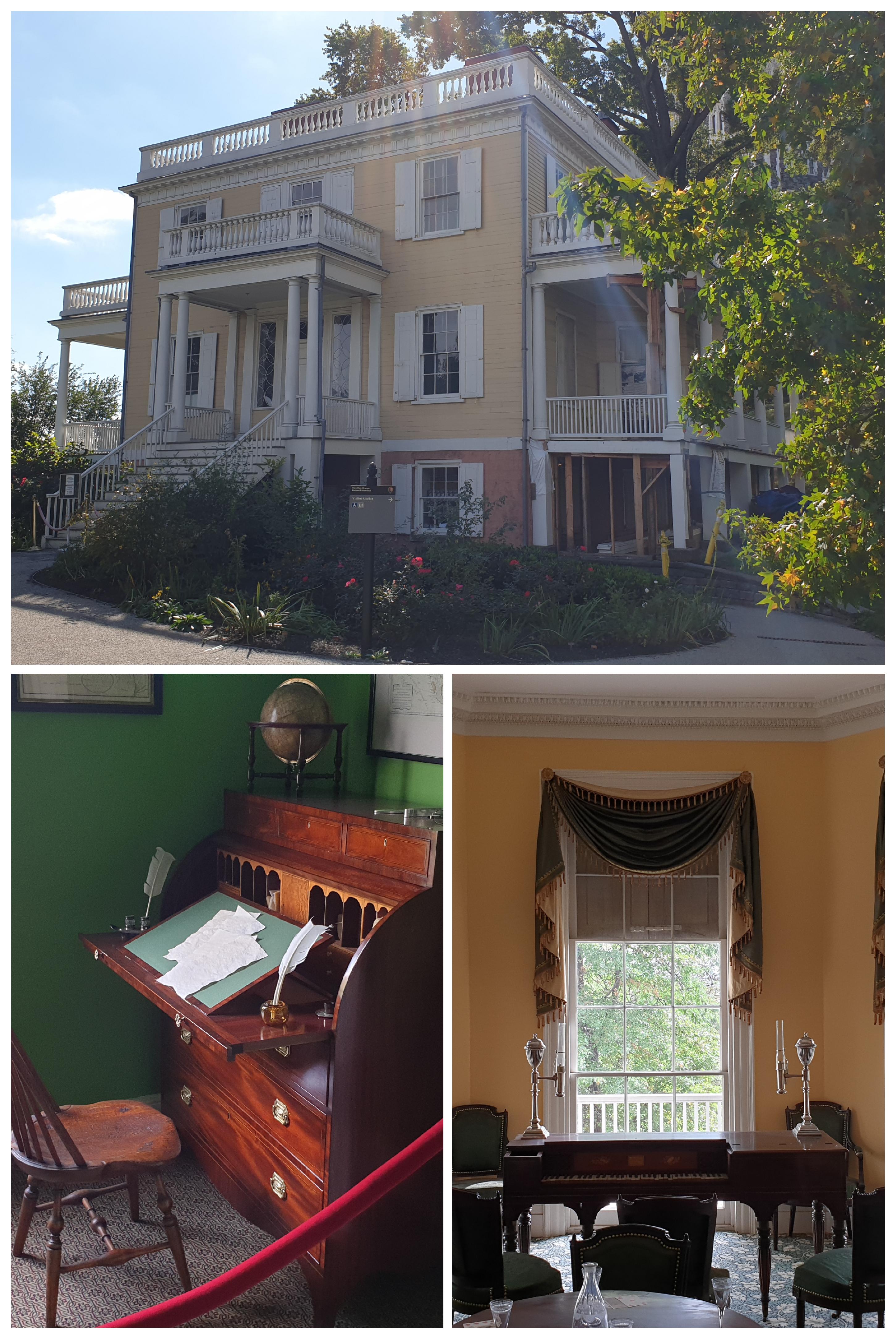 It's quiet uptown... I vistied the Hamilton Grange, the house where