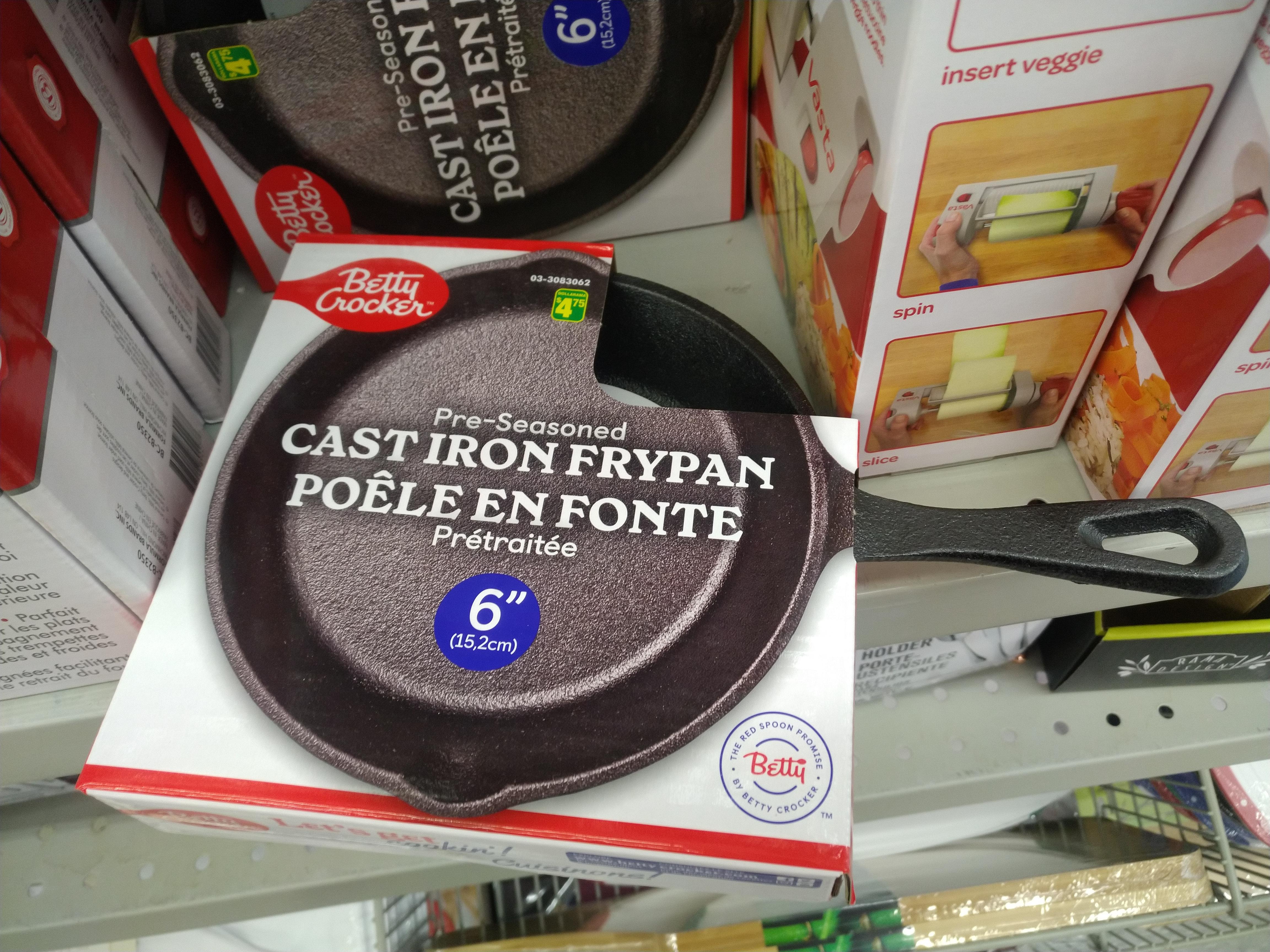 Dollarama sells 6" cast iron pans for 4.75—kinda regret not getting