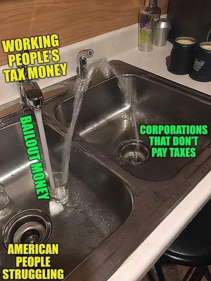 A visual representation of trickle down economics PoliticalHumor