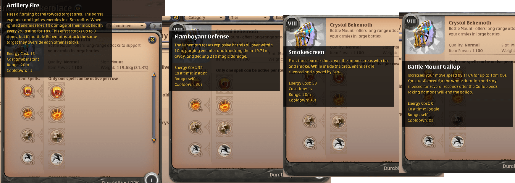 Behemoth Mount Skills Current Season Reward