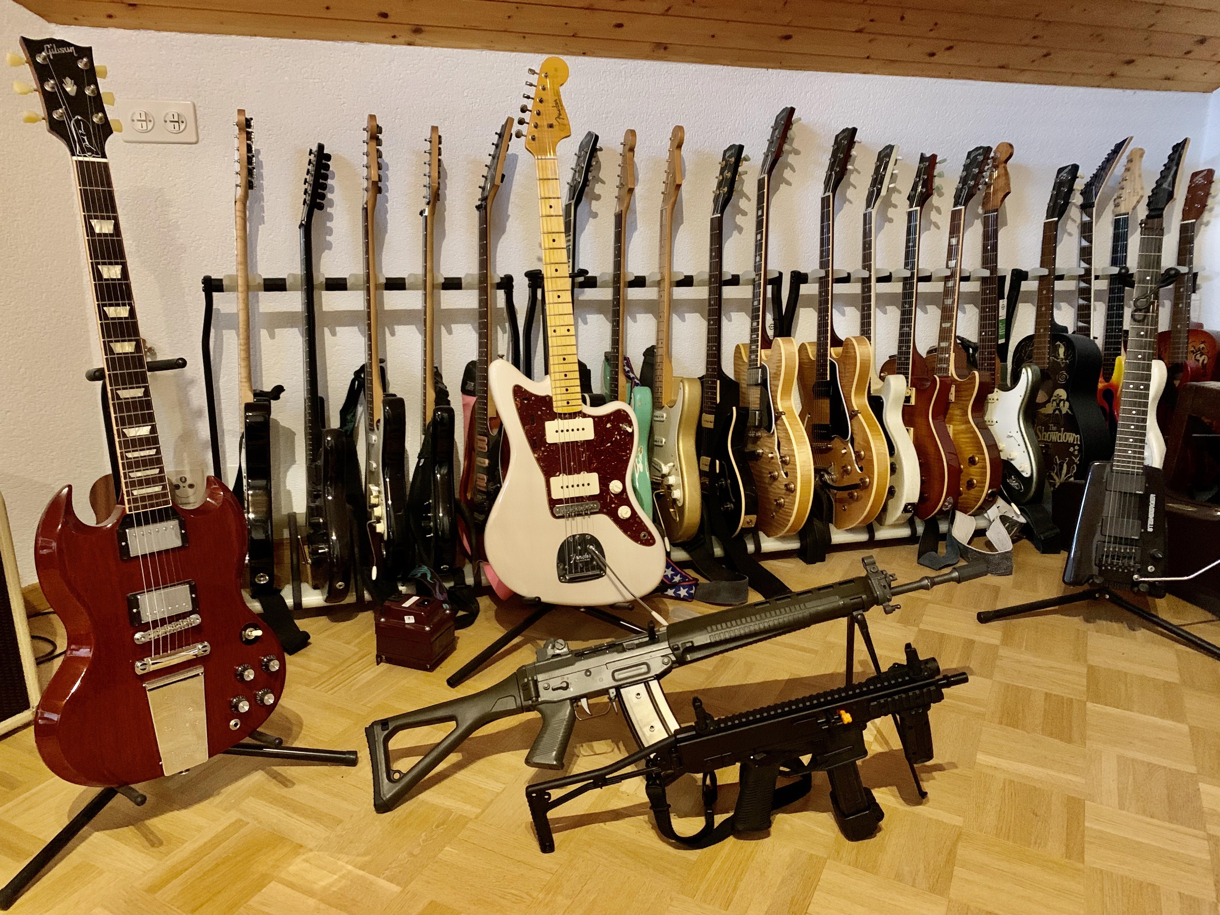 Guns and guitars. I need more of one. r/guns