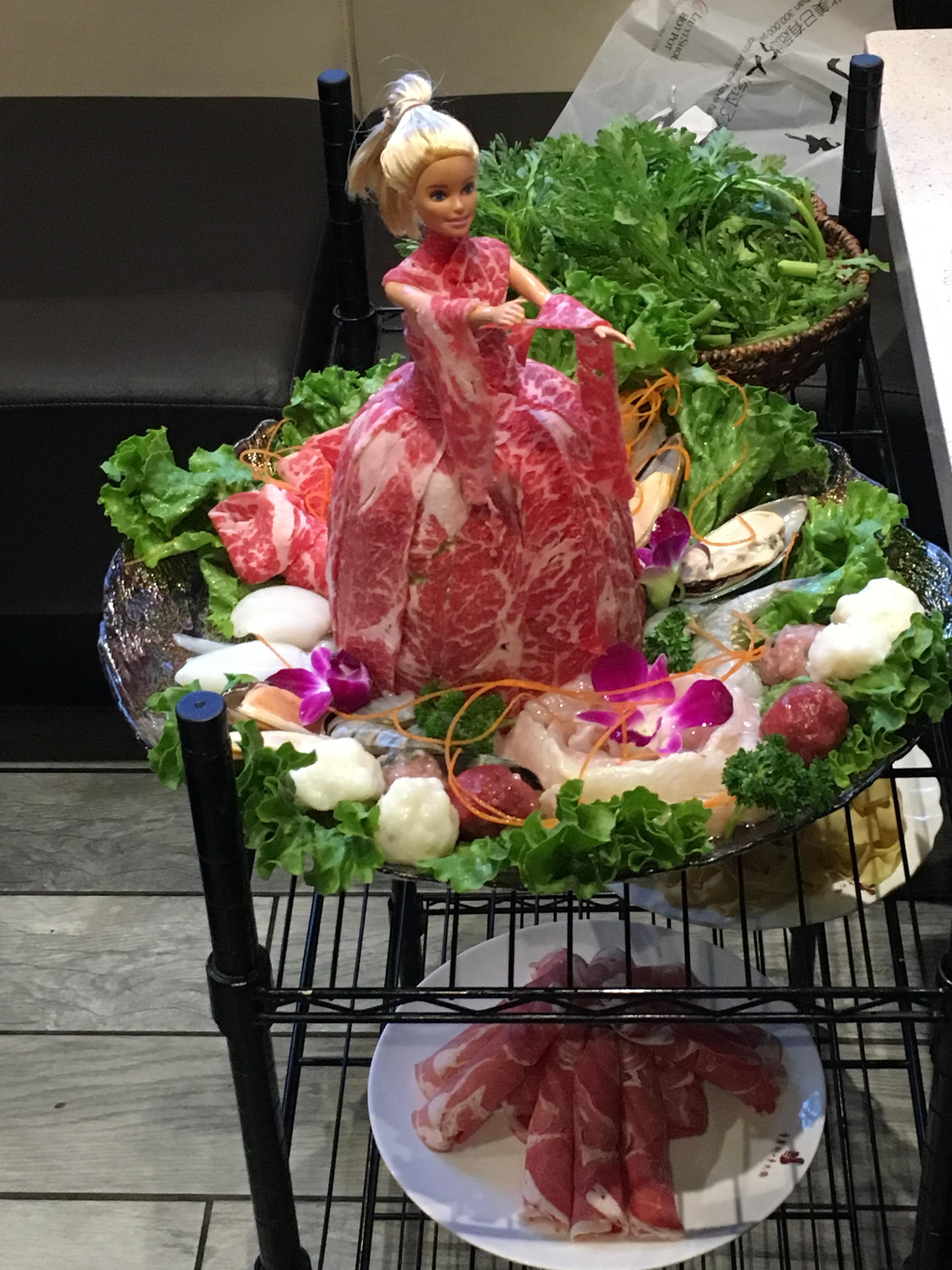 Barbie meat dress r/shittyfoodporn