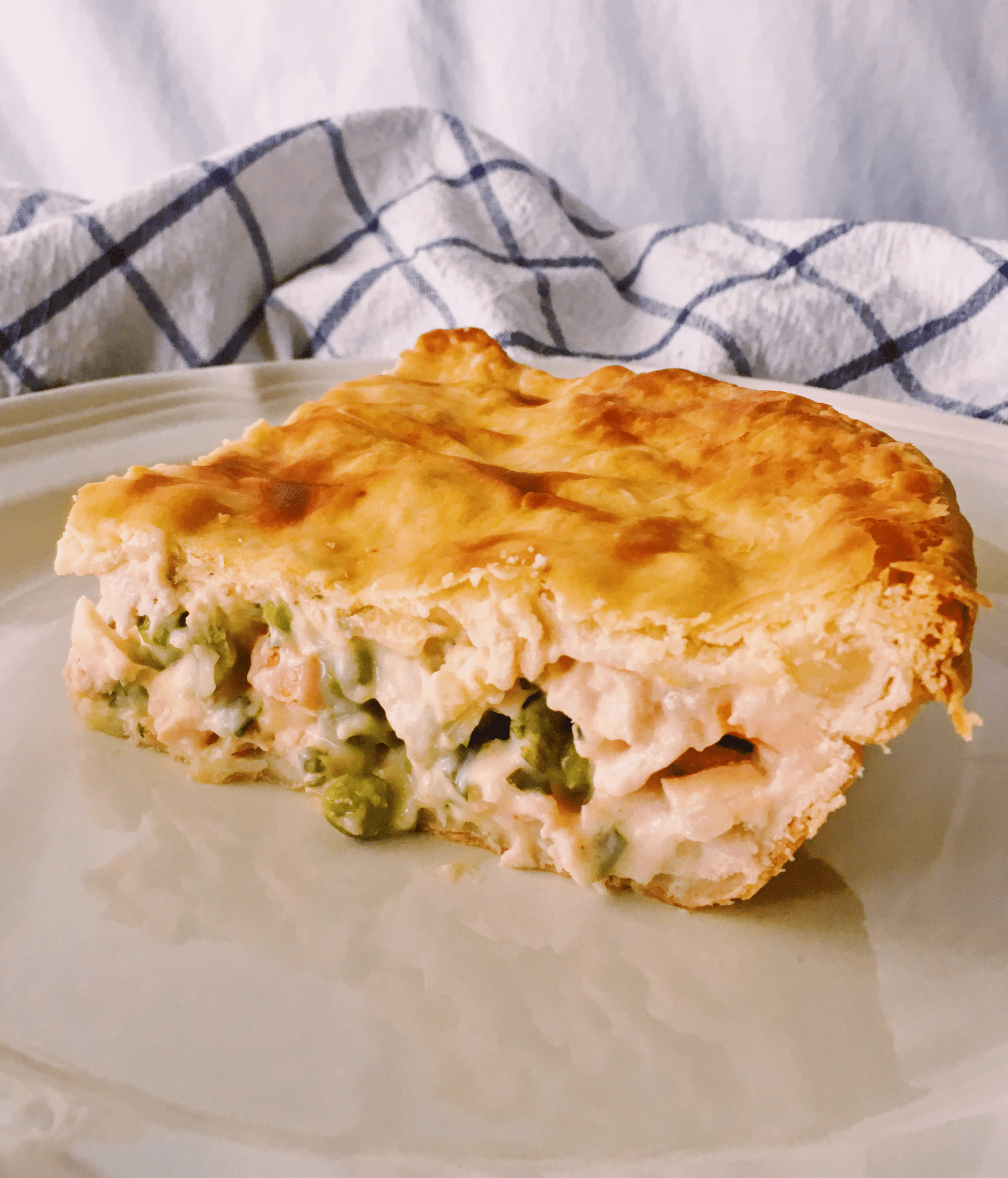 A Comfort Food Classic ChunkyChickenPie with Creamy Gravy r/Baking
