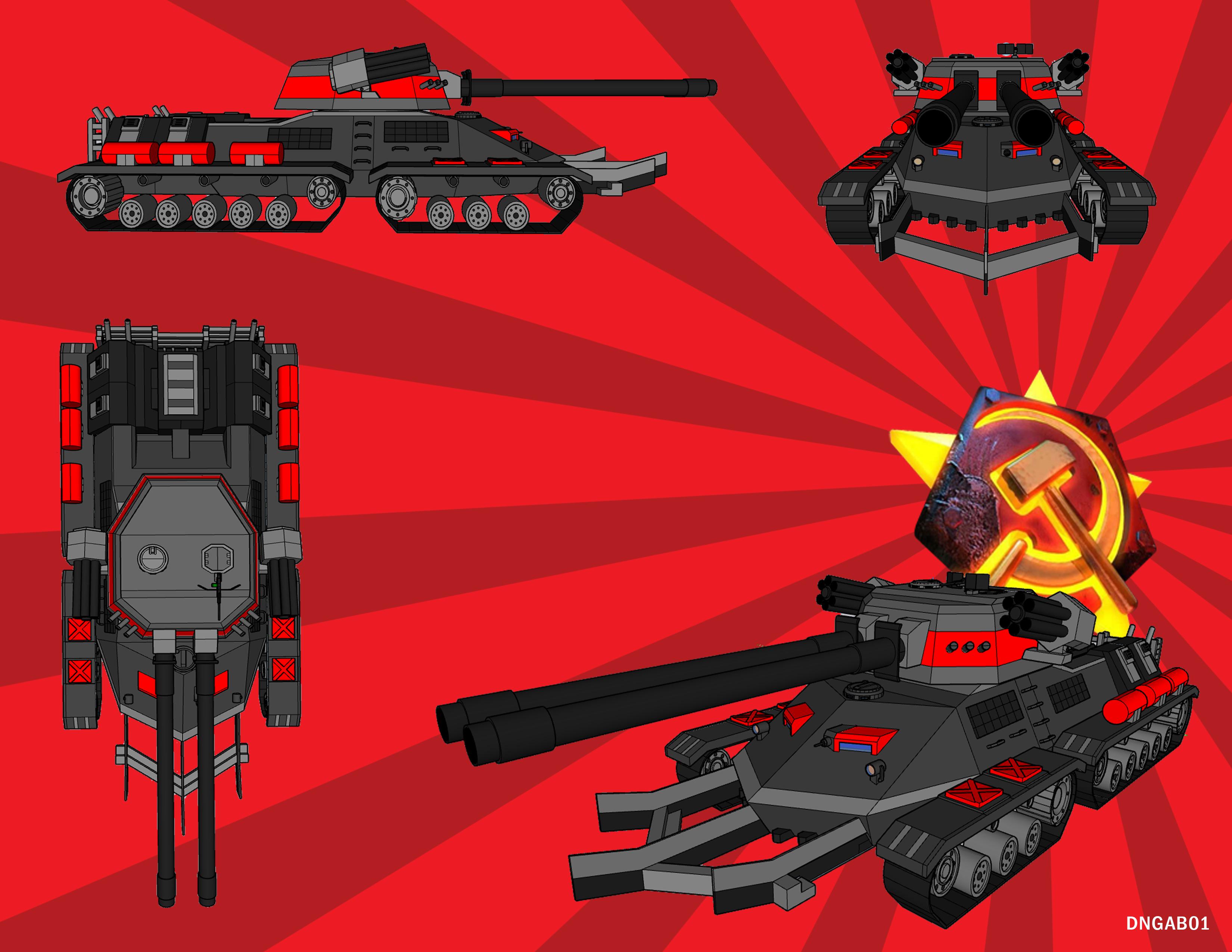 My 3D model of the Soviet Apocalypse Tank made in Sketchup [Red Alert 2]
