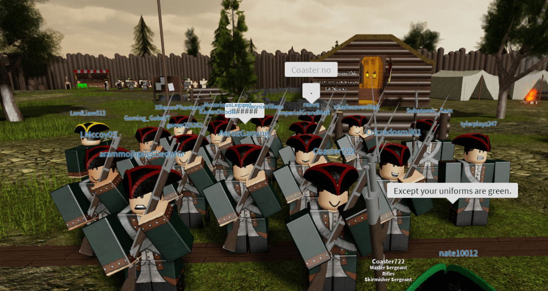 Green Mountain Boys preparing to take Fort Ticonderoga, May 10 1775