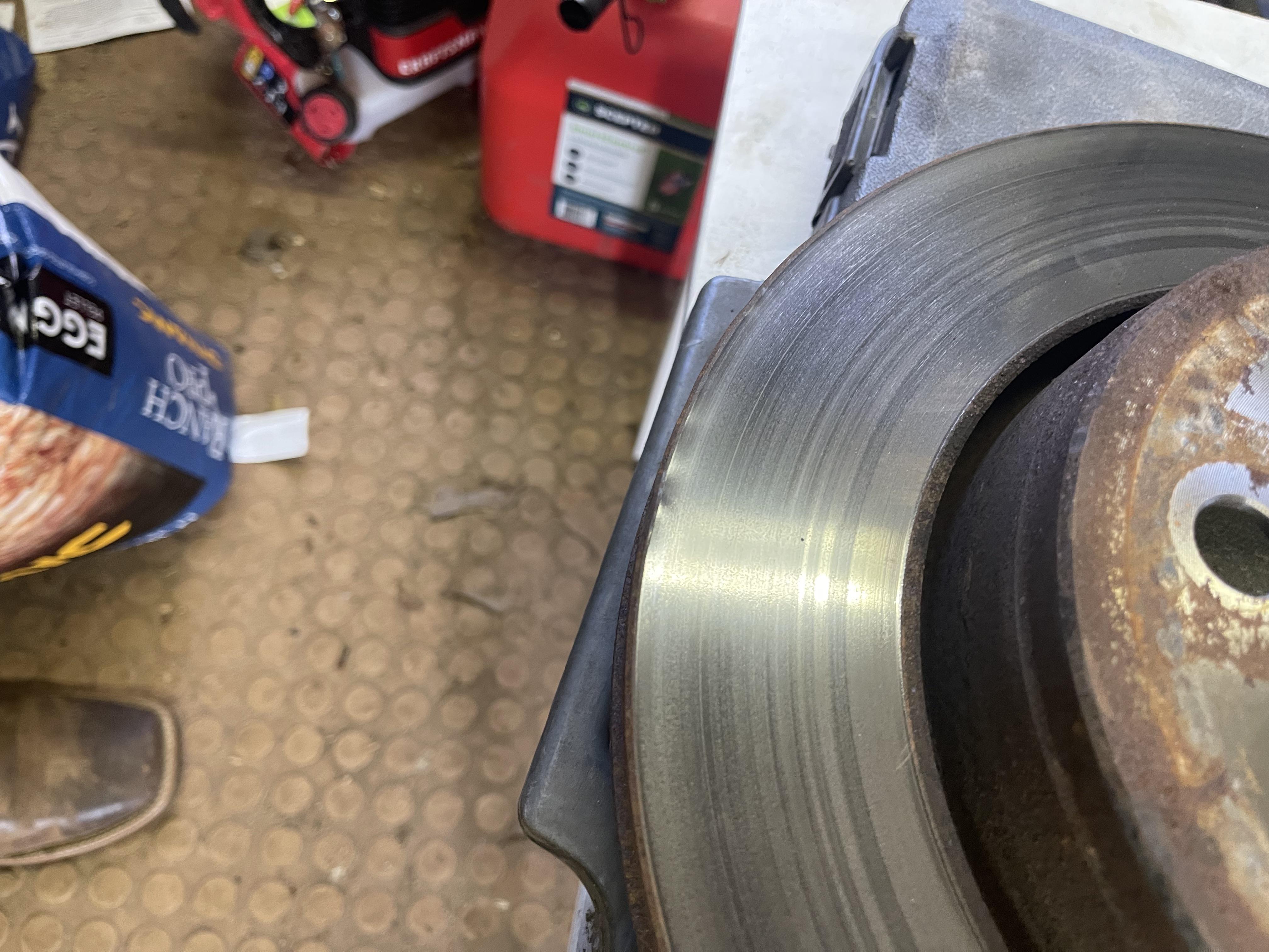 Was trying to get a rotor busted loose that was frozen on the hub