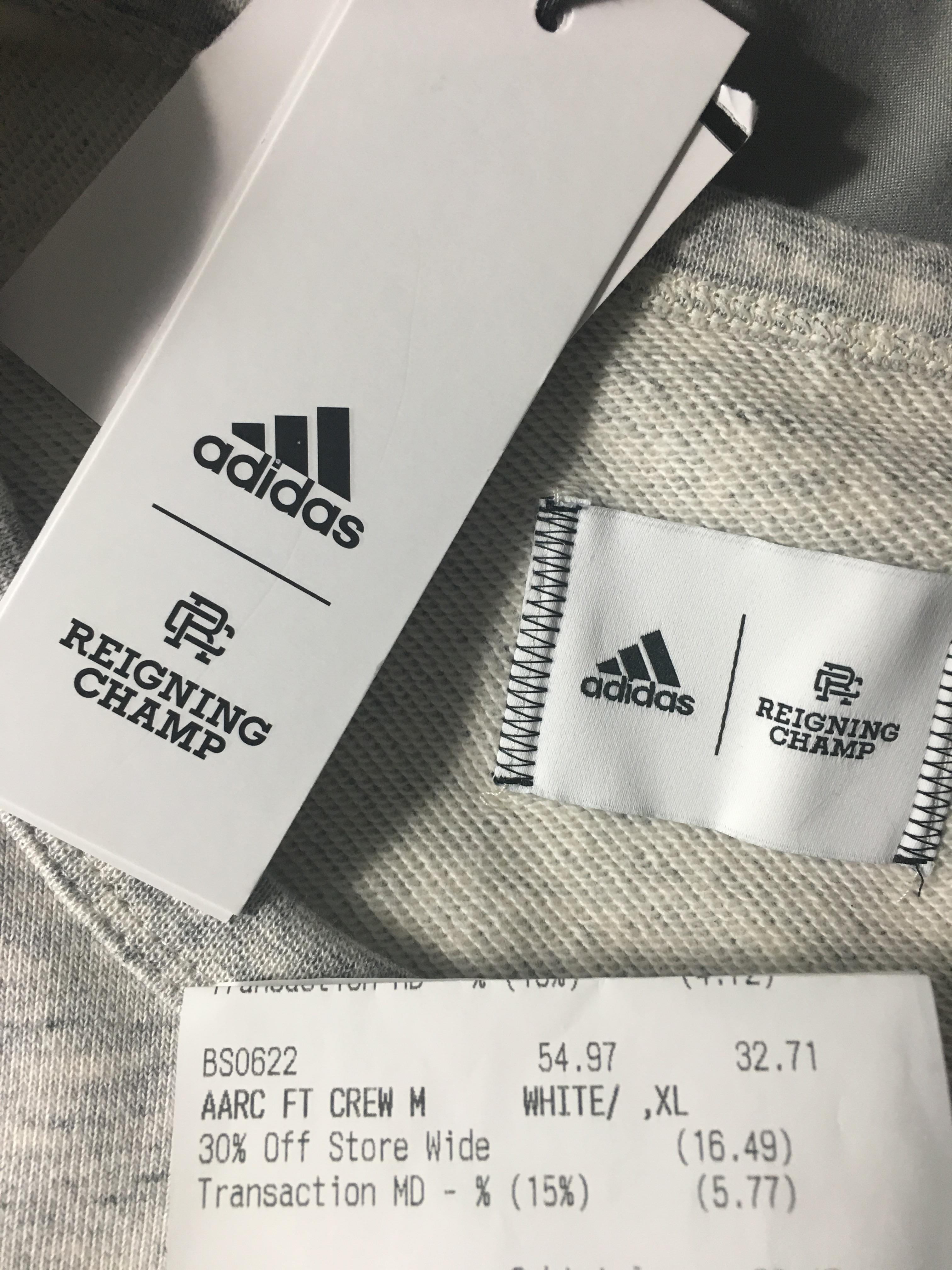 Adidas X Reigning Champ Crew for 32.71 at Adidas outlet (YMMV) r